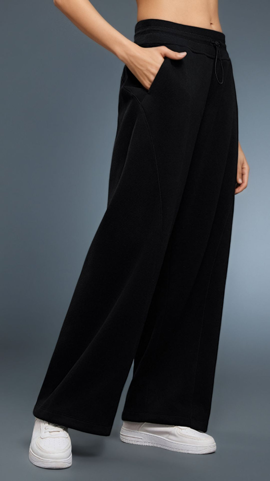 Velura Drawcord High Waist Pant