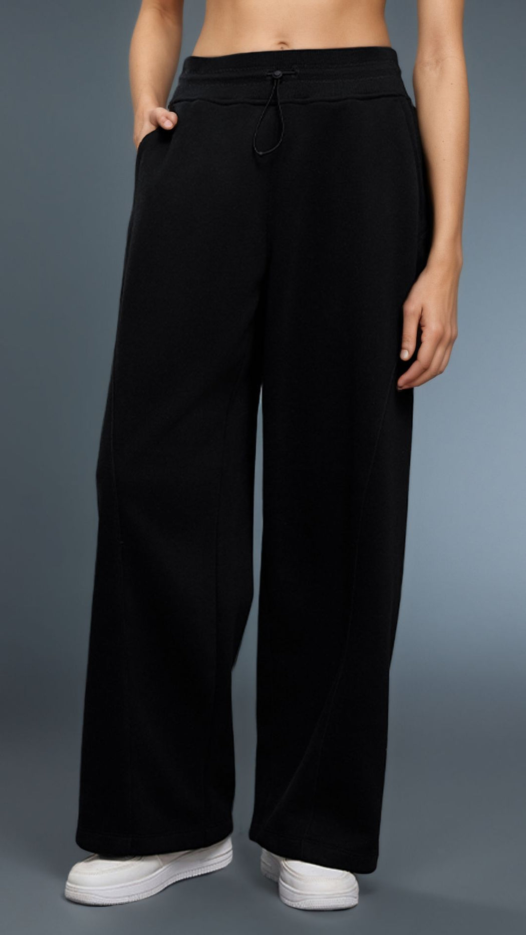 Velura Drawcord High Waist Pant