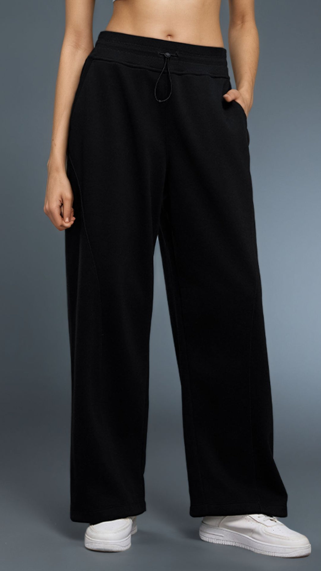 Velura Drawcord High Waist Pant