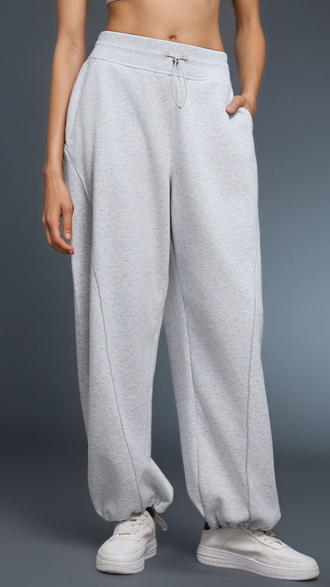 Velura Drawcord High Waist Pant