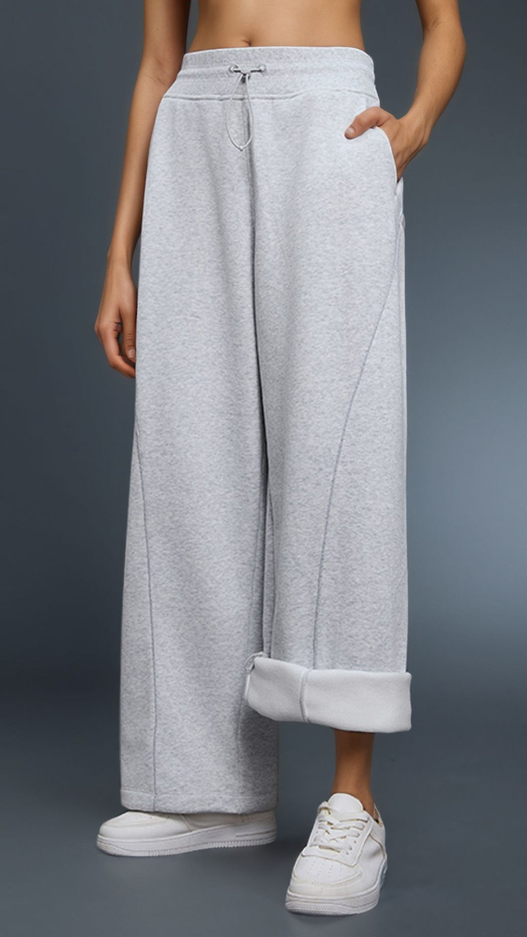 Velura Drawcord High Waist Pant