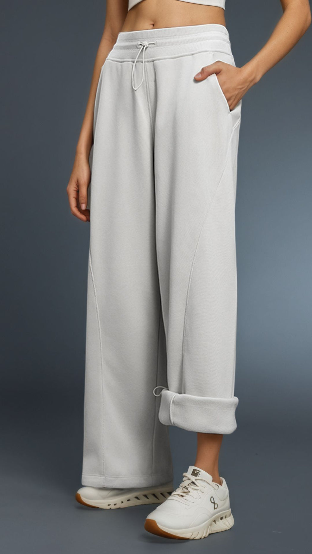 Velura Drawcord High Waist Pant