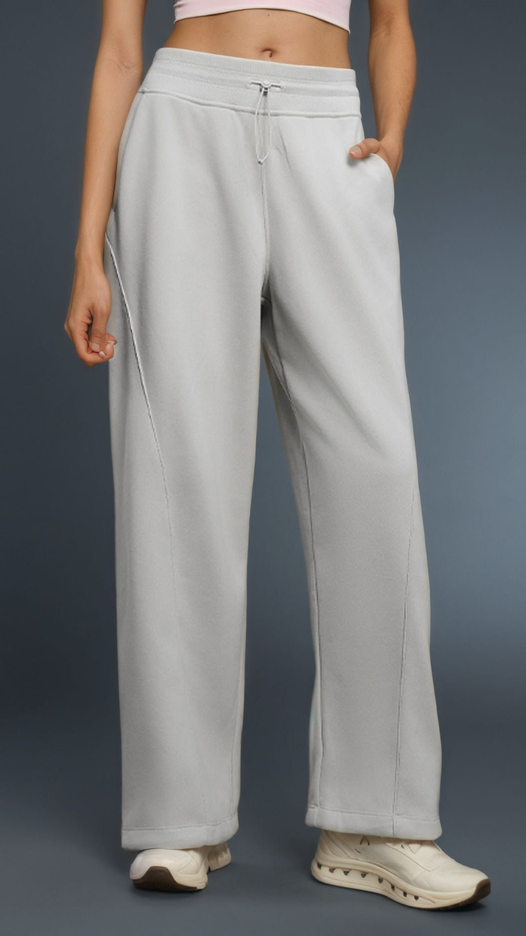 Velura Drawcord High Waist Pant