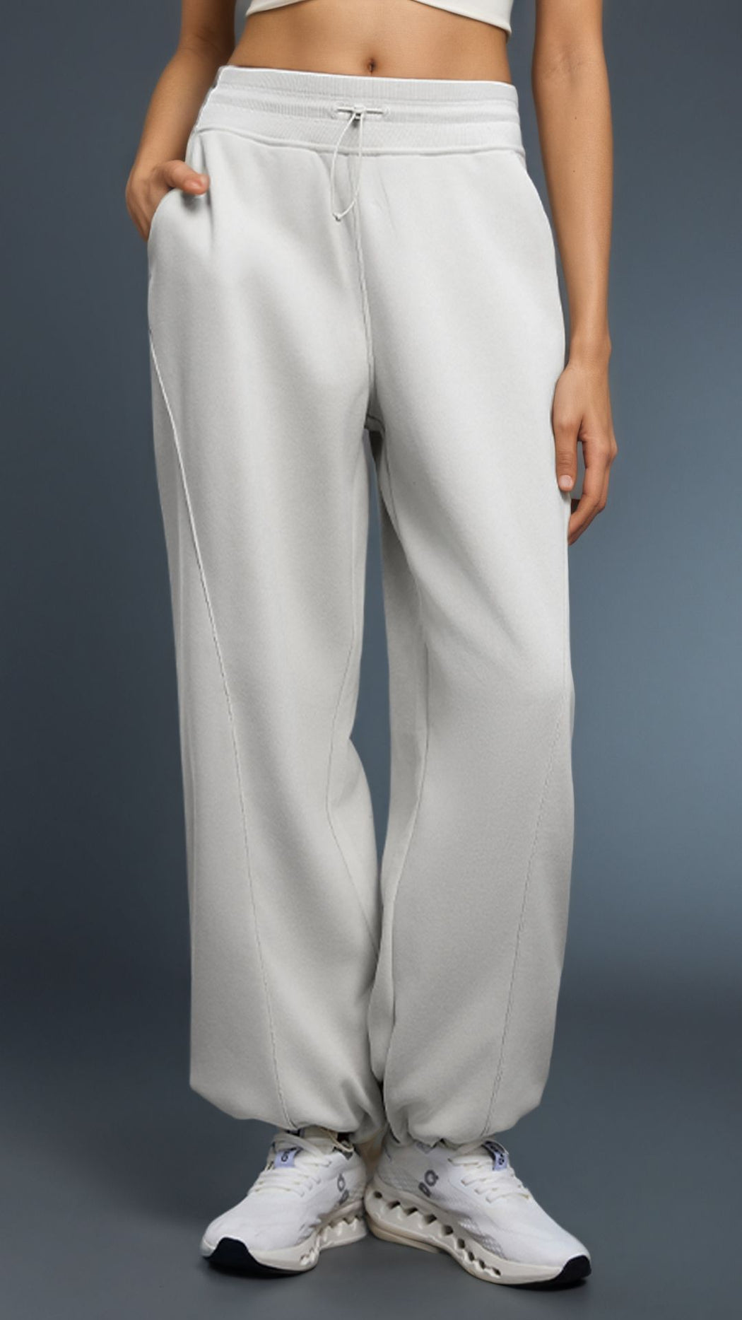 Velura Drawcord High Waist Pant