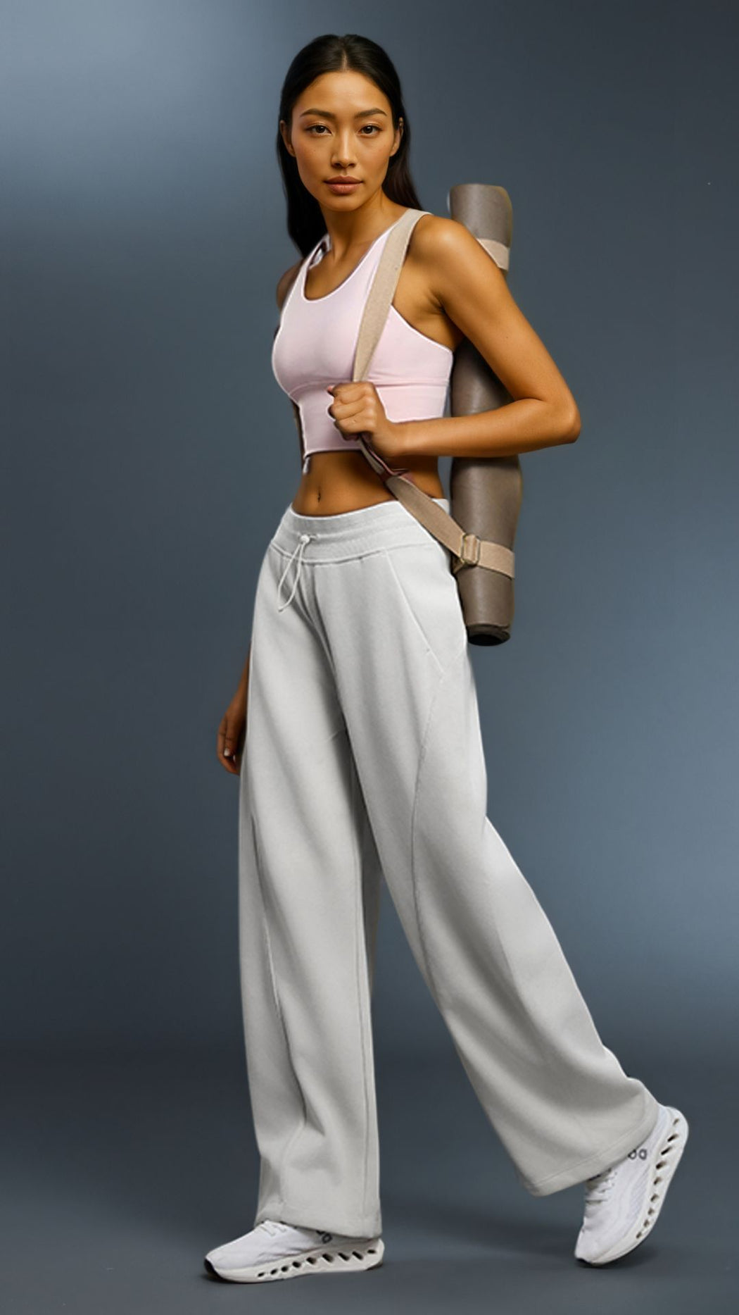 Velura Drawcord High Waist Pant
