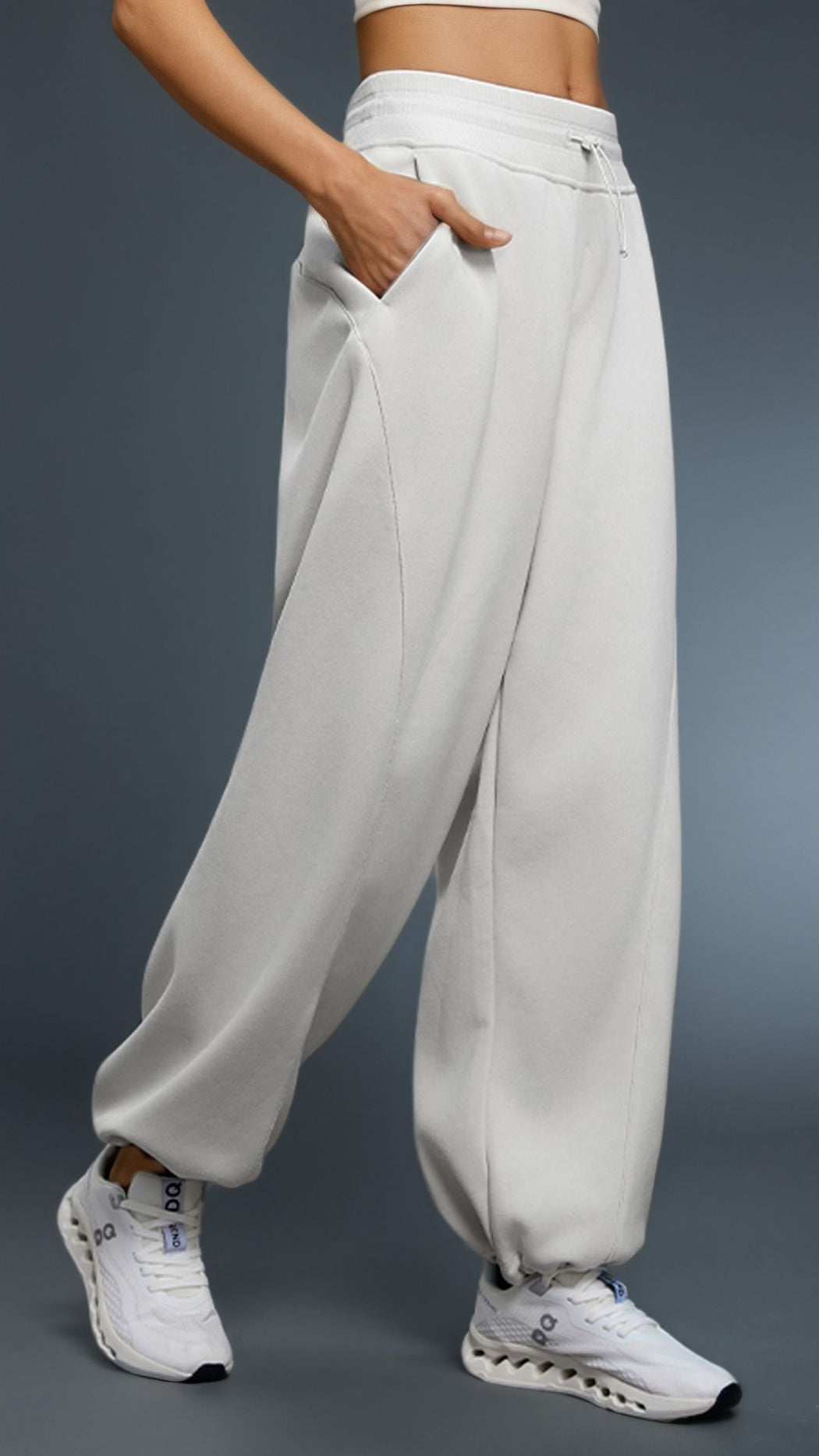 Velura Drawcord High Waist Pant