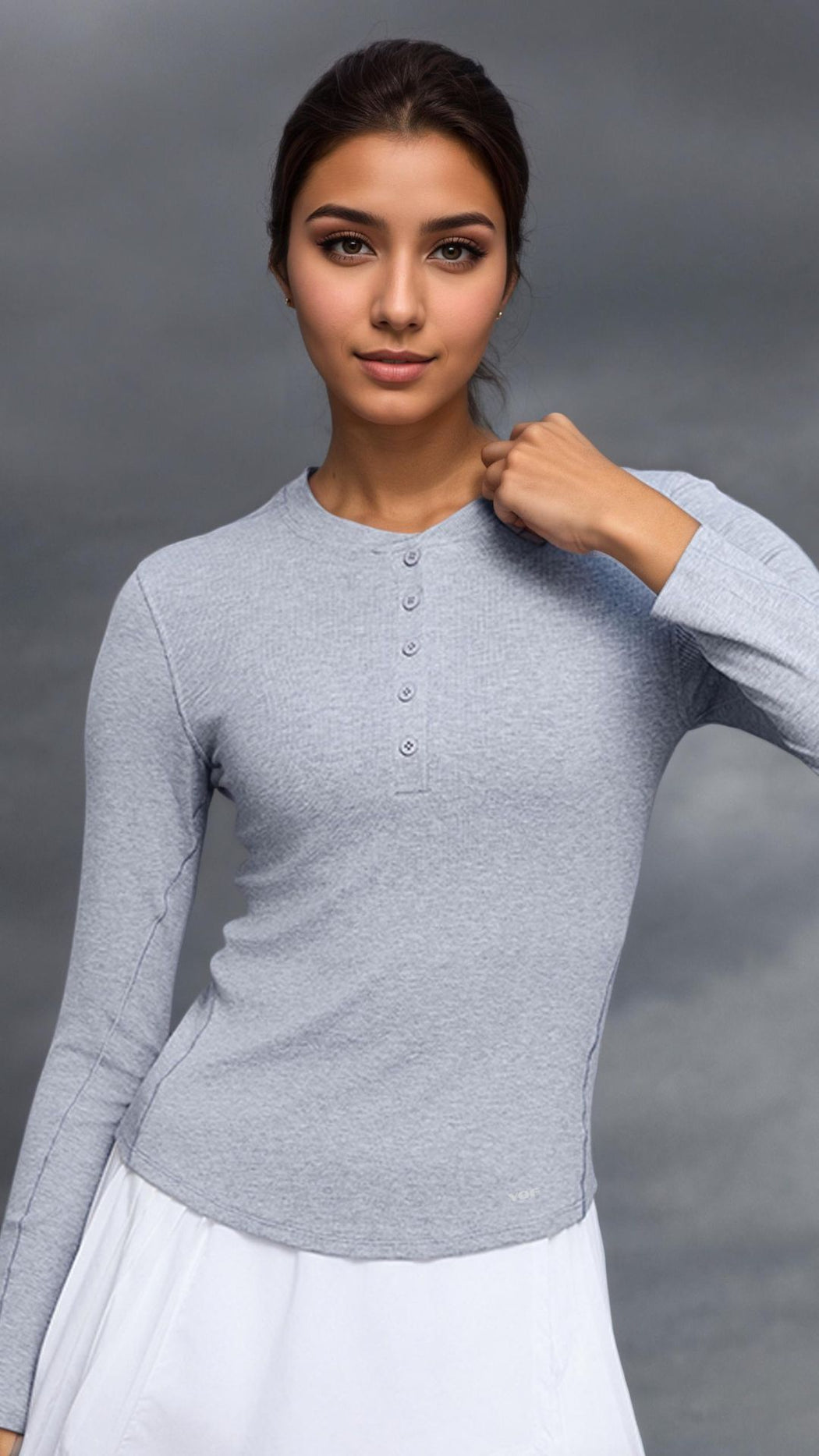 RIBRX Henley Long Sleeve Tee