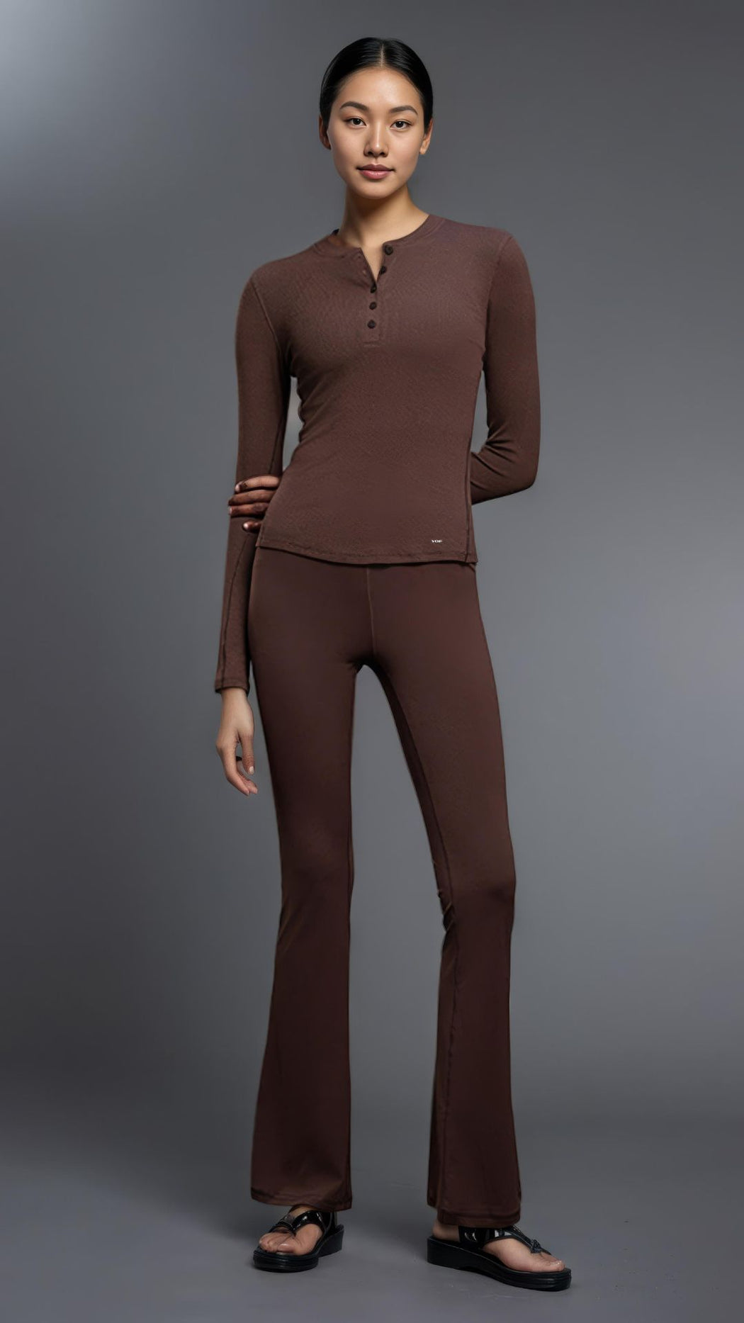 RIBRX Henley Long Sleeve Tee