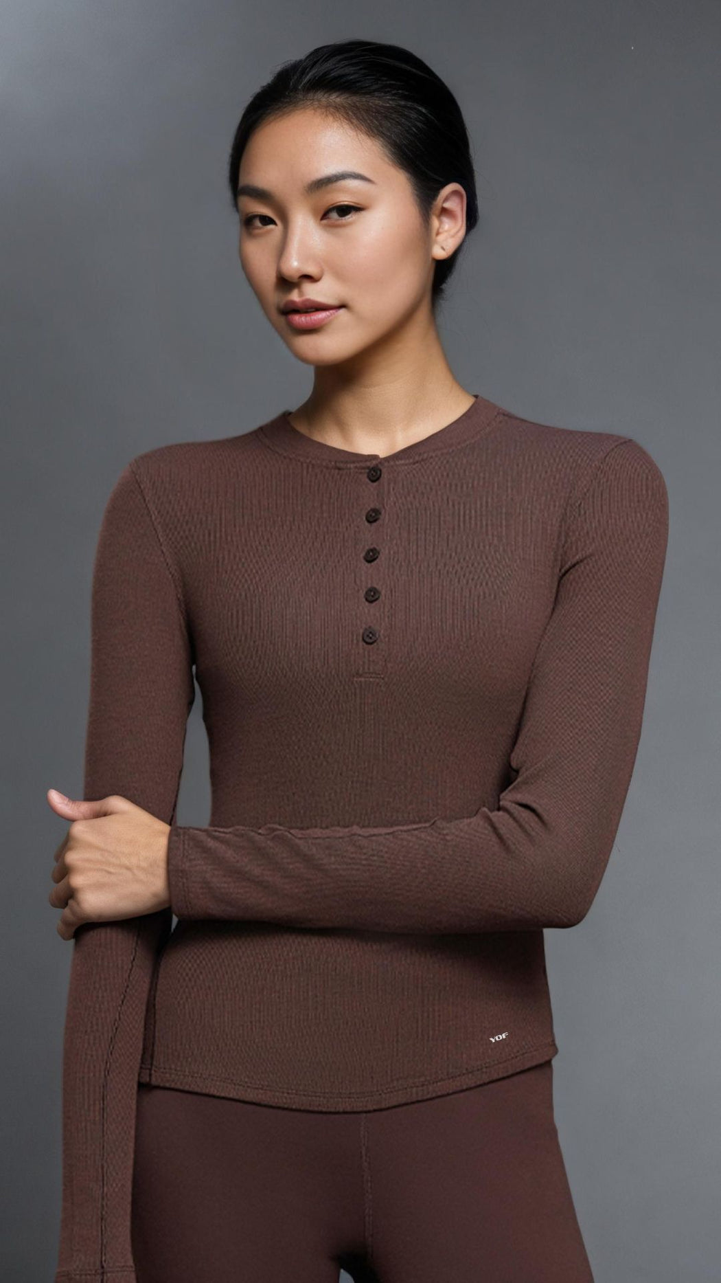 RIBRX Henley Long Sleeve Tee