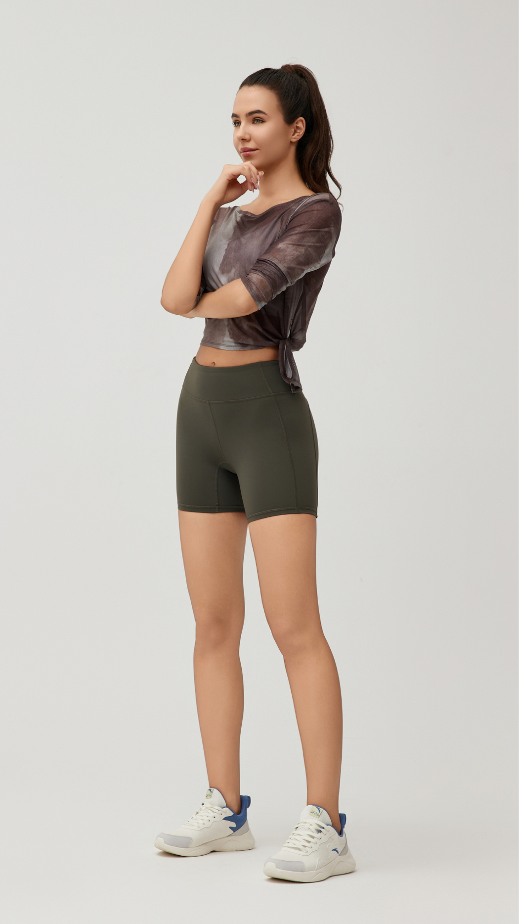 Marble Elegance Boatneck Performance Top