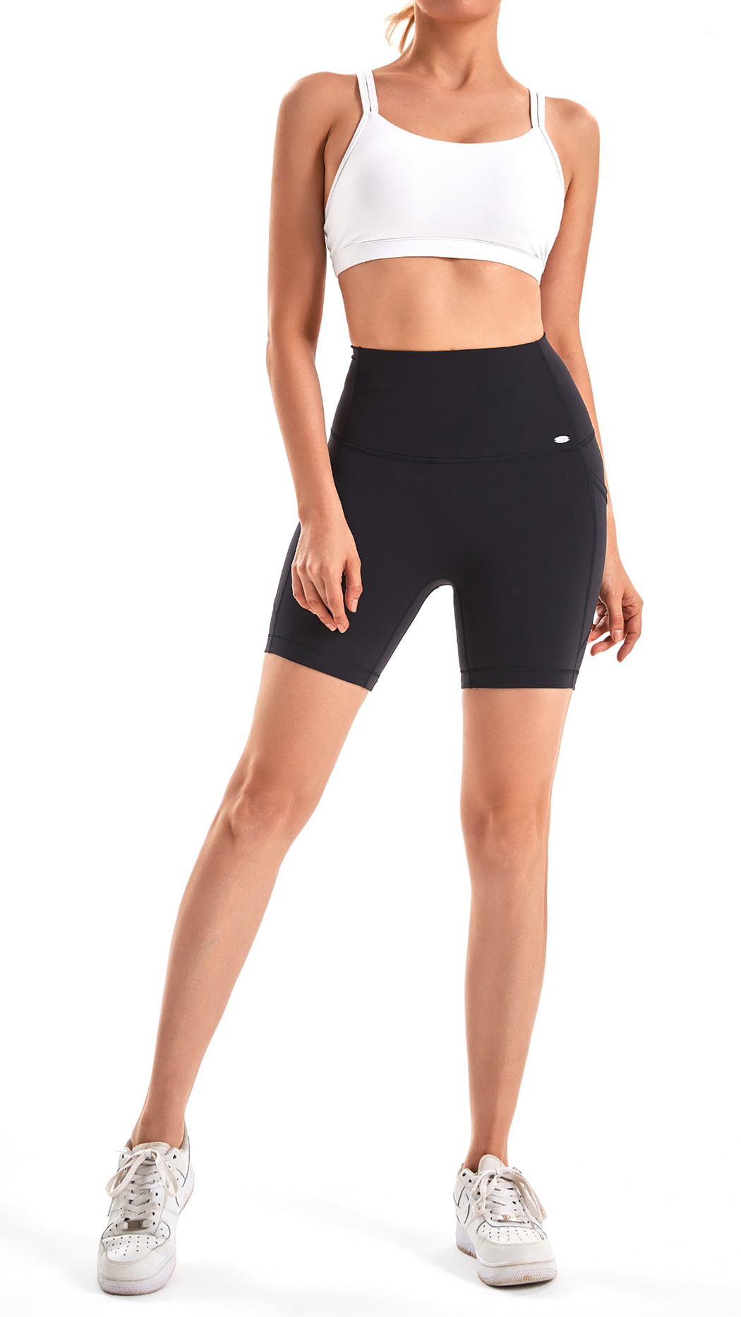 YOF Signature High Waisted  SculptFlow 6" Inseam Shorts Black