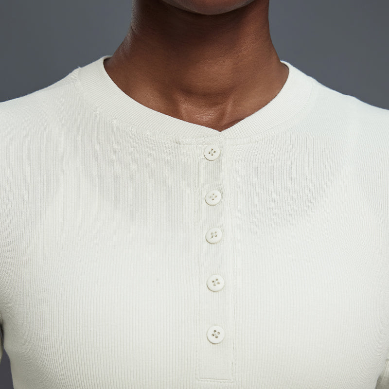 RIBRX Henley Long Sleeve Tee