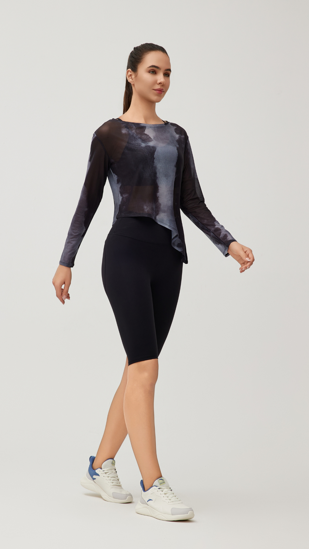 Marble Elegance Boatneck Performance Top