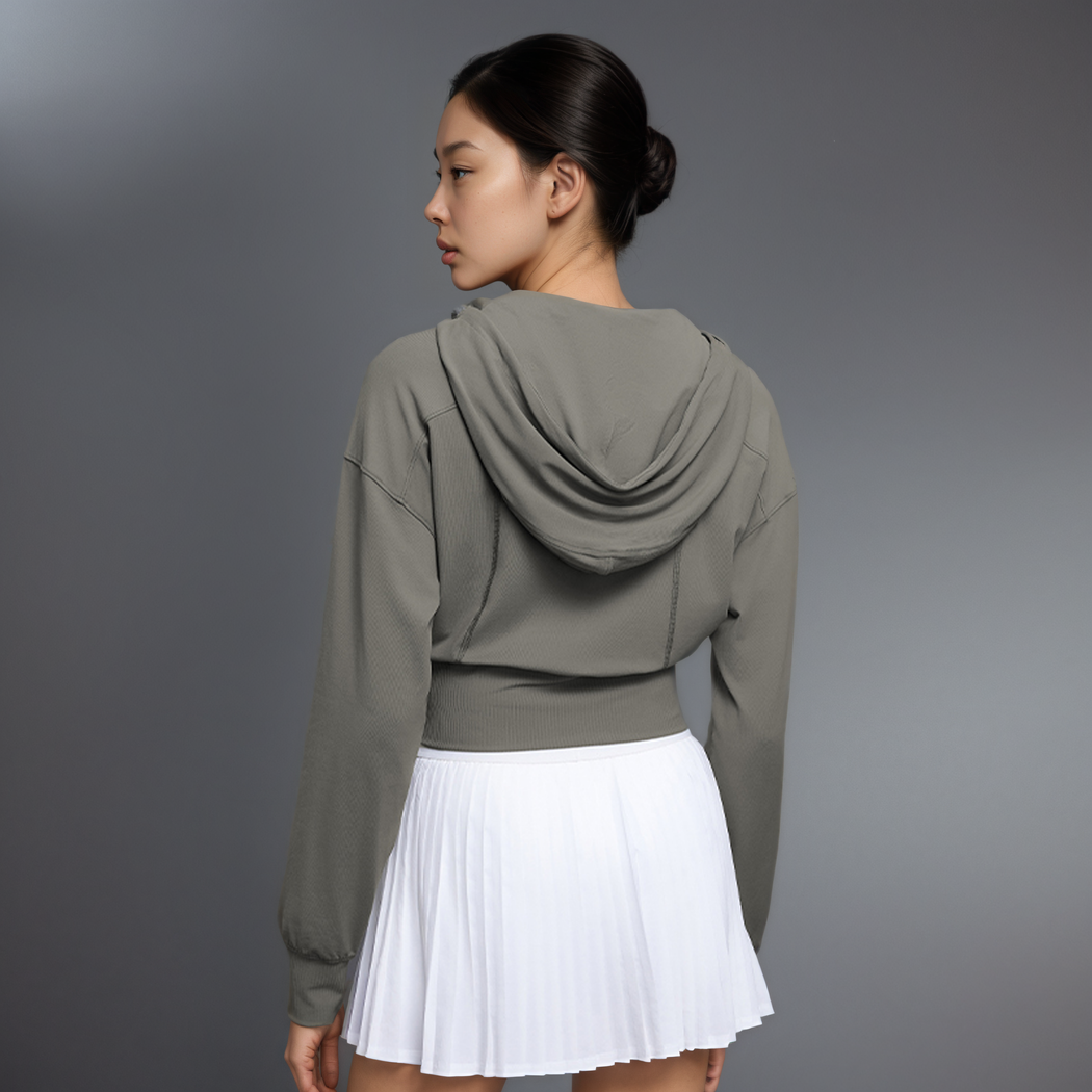 Vireo Zip Crop Hoodie
