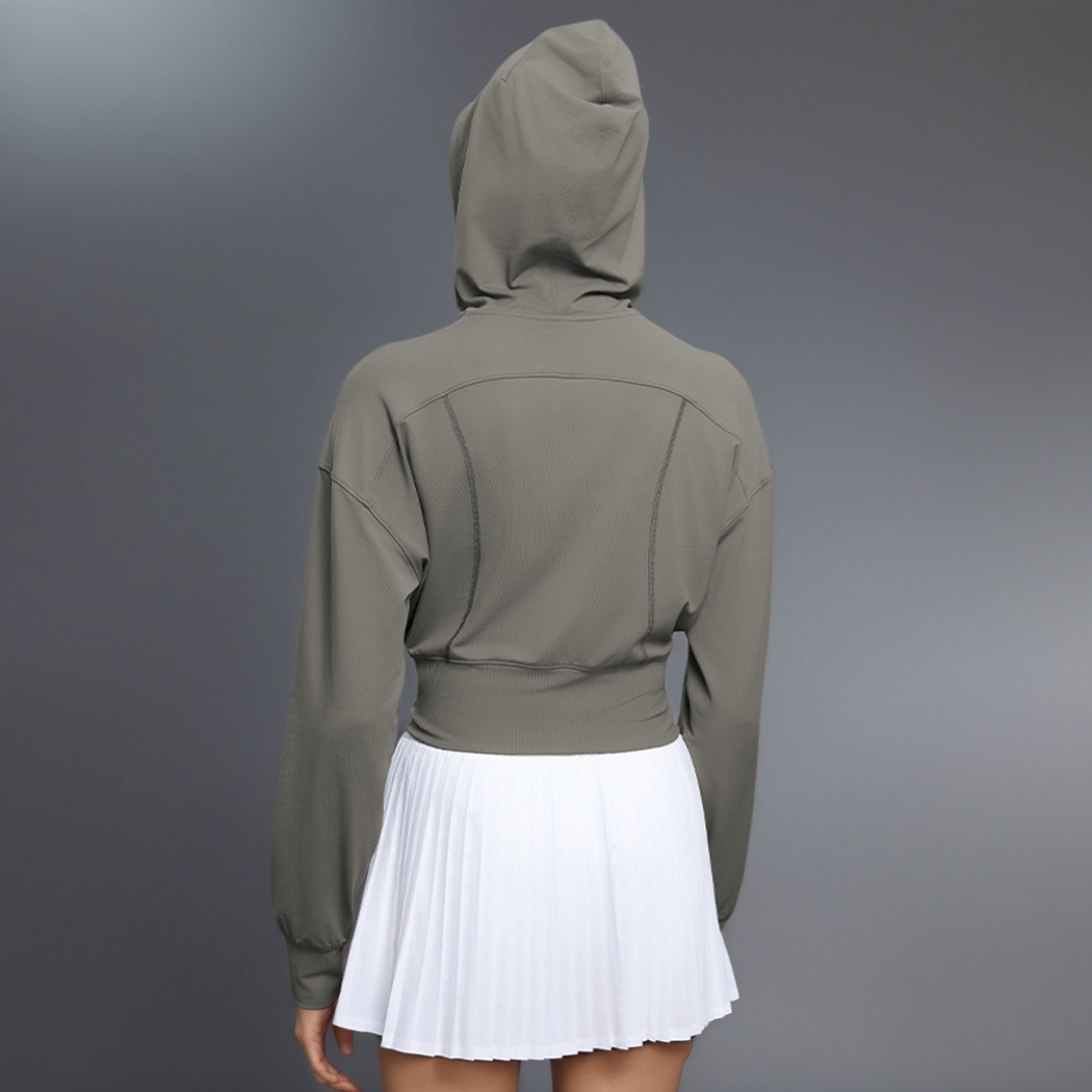 Vireo Zip Crop Hoodie