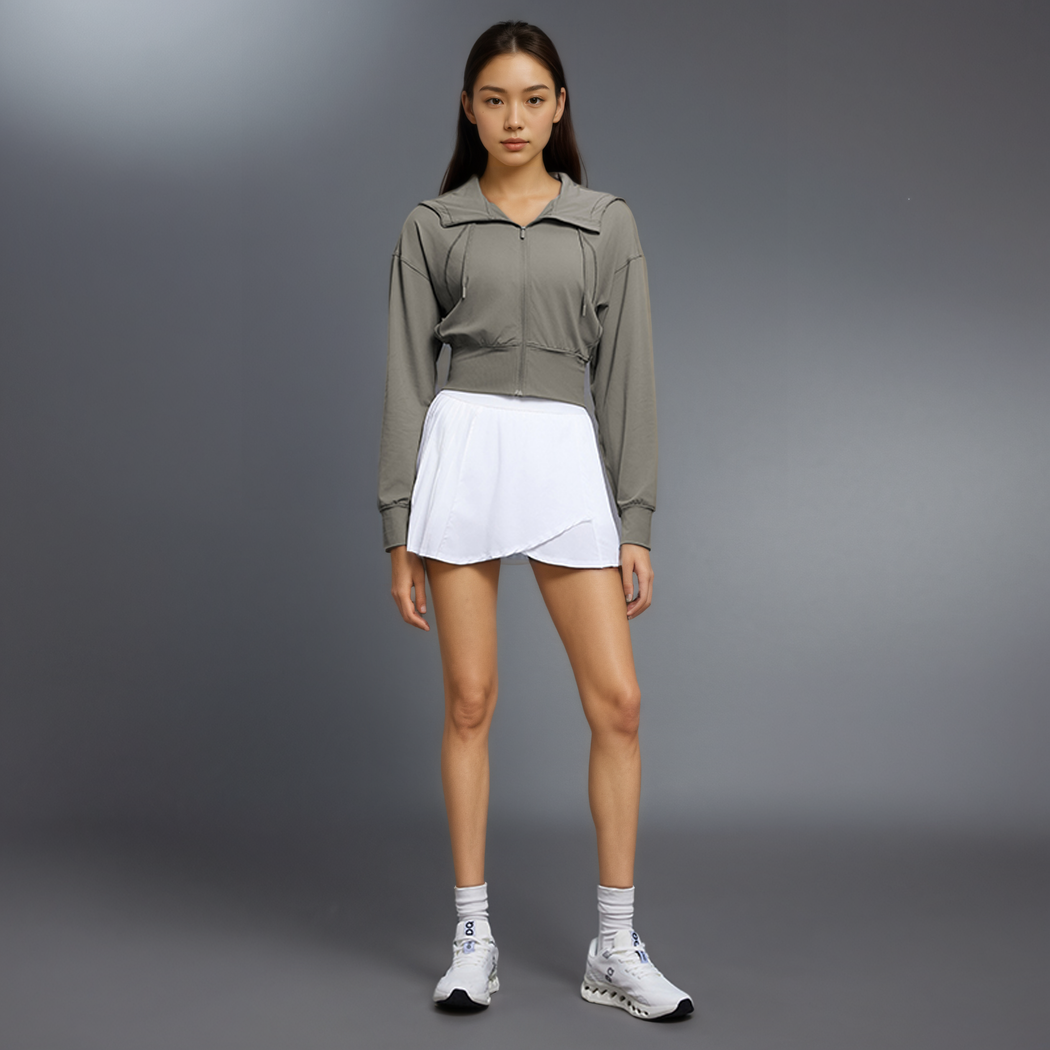 Vireo Zip Crop Hoodie