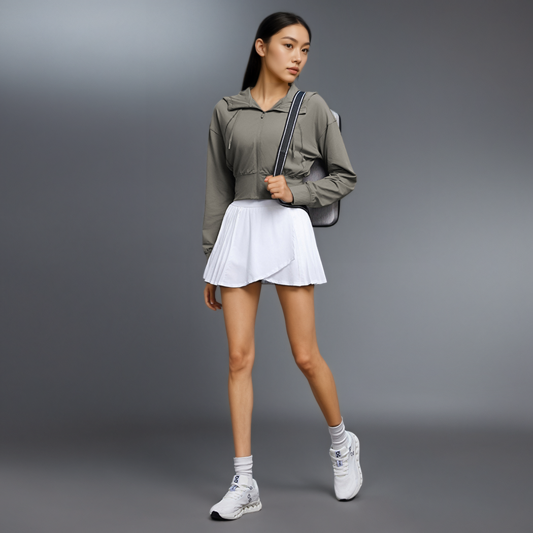 Vireo Zip Crop Hoodie