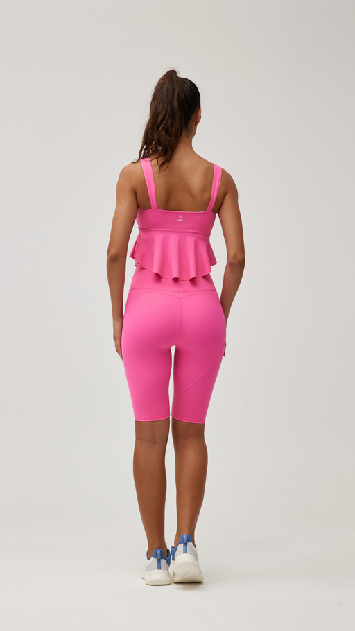 Rose Radiance Flare Sports Bra