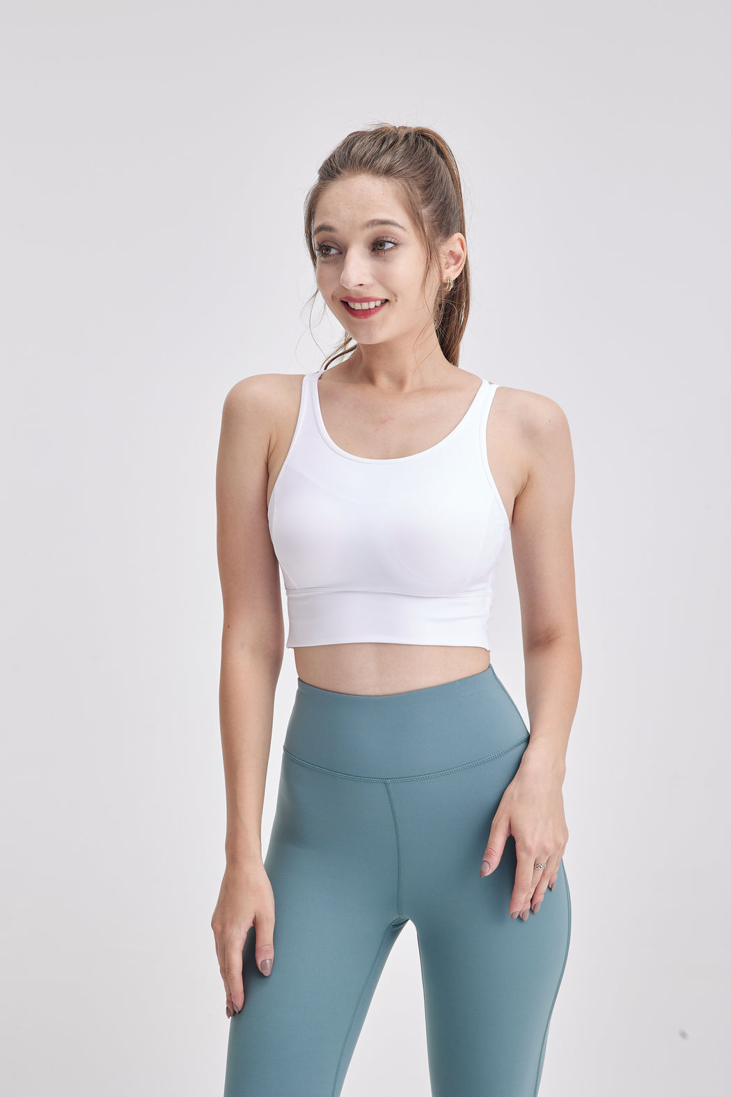 HaloStrap Strappy Hollow Back Sports Bra