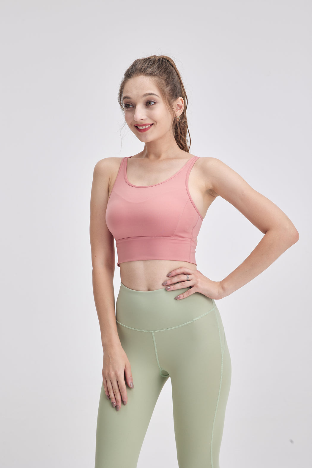 HaloStrap Strappy Hollow Back Sports Bra