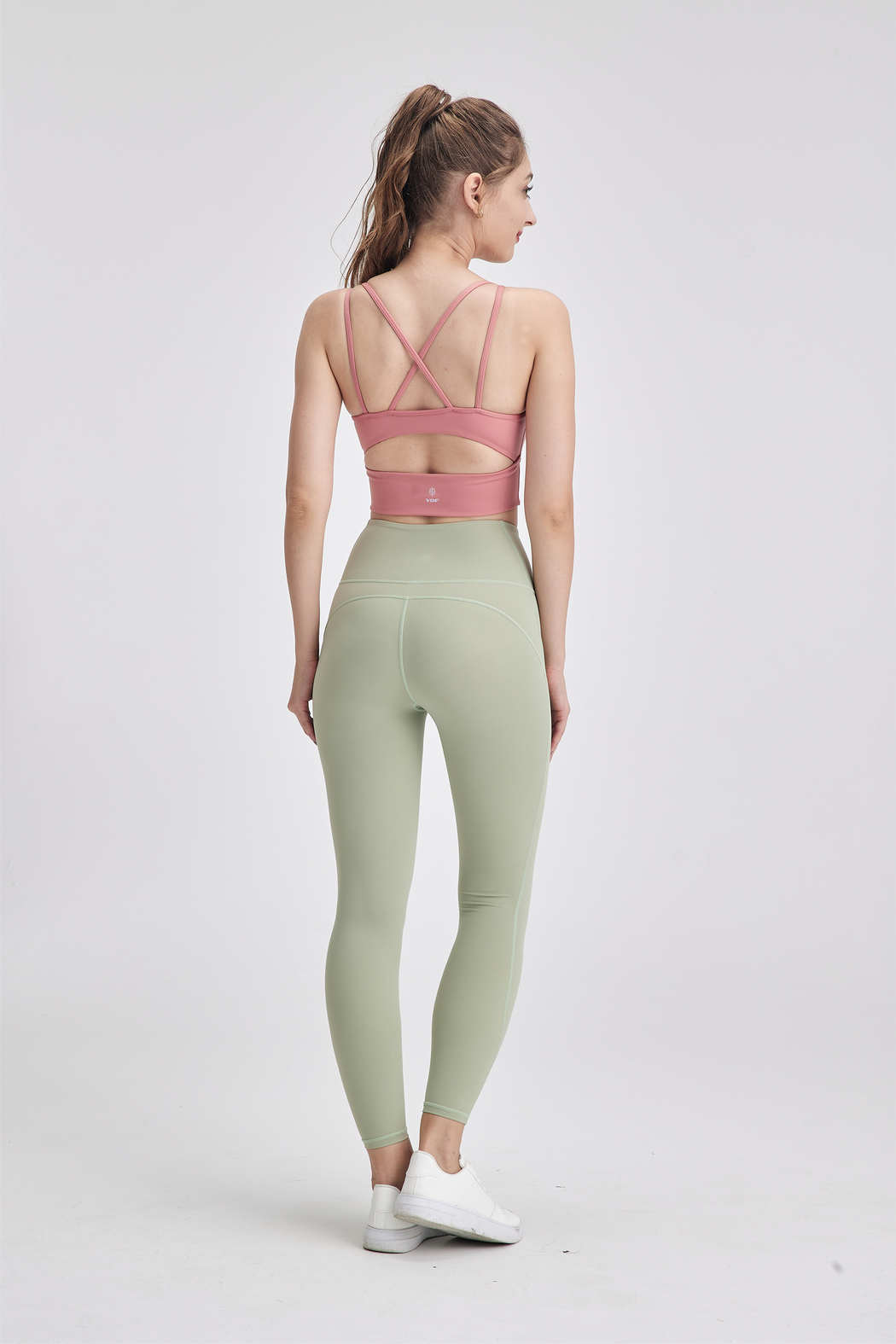 HaloStrap Strappy Hollow Back Sports Bra