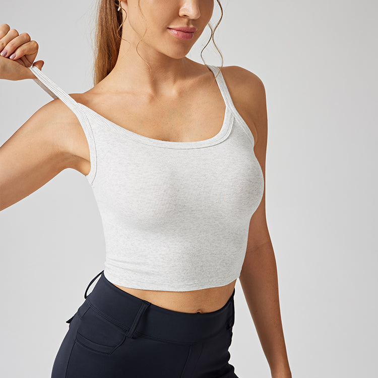 EcoEase Ribbed Crop Top