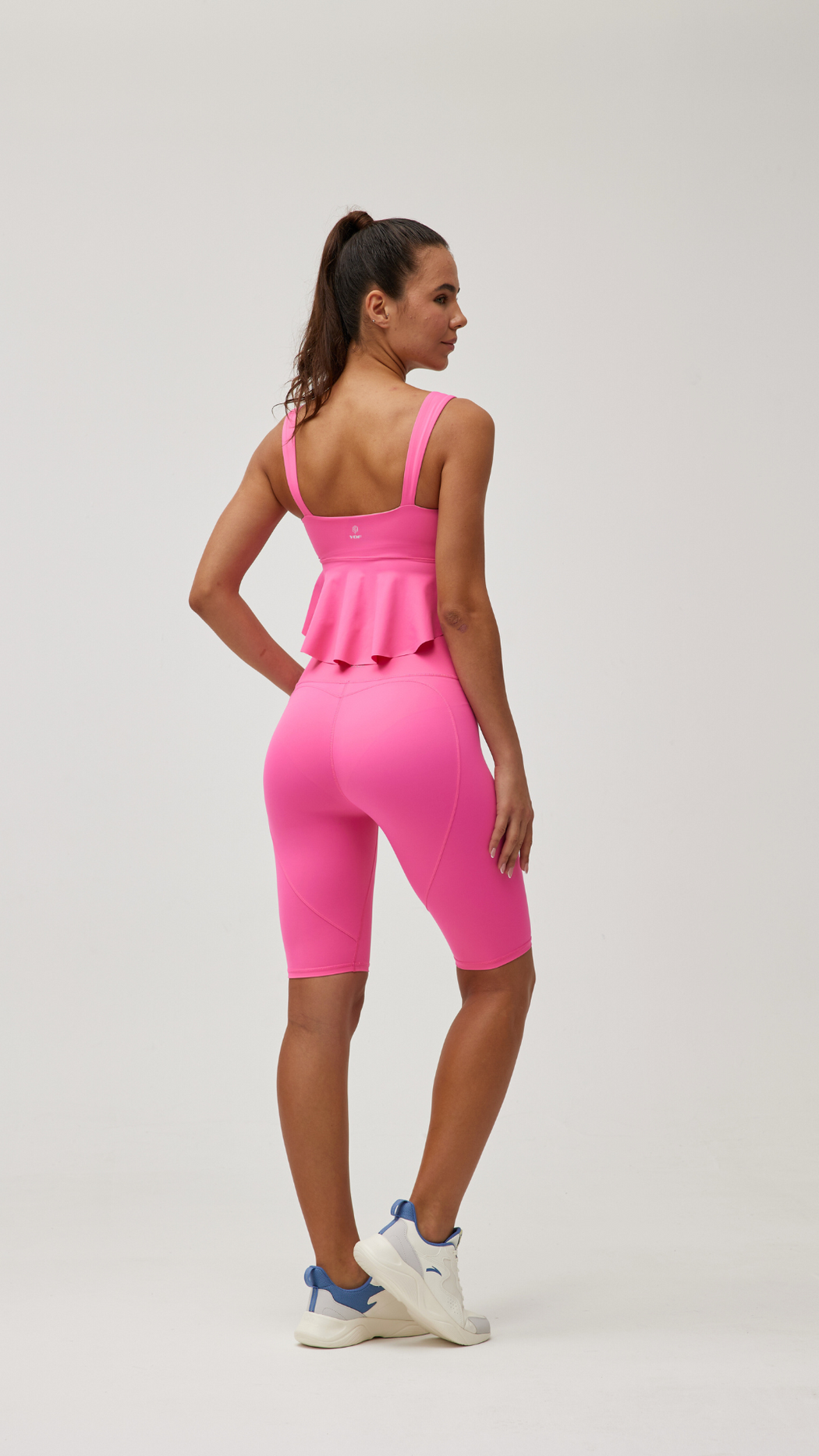 Rose Radiance Flare Sports Bra
