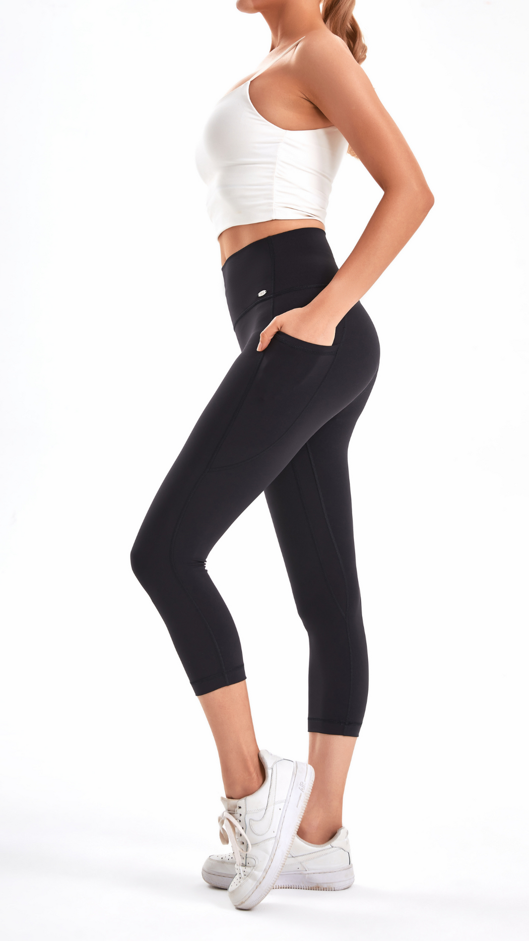 YOF Signature High Waisted SculptFlow 20" Inseam Legging Black
