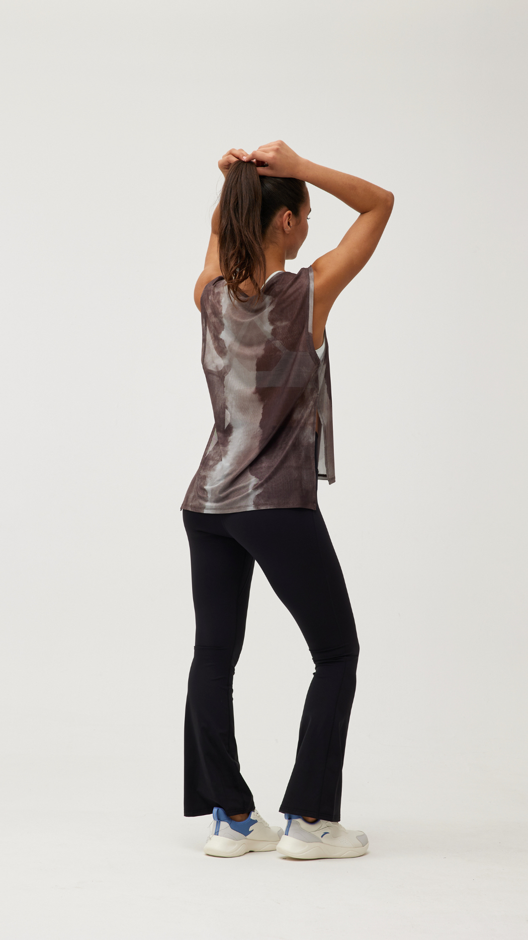 Marble Print Sleeveless Tank Top