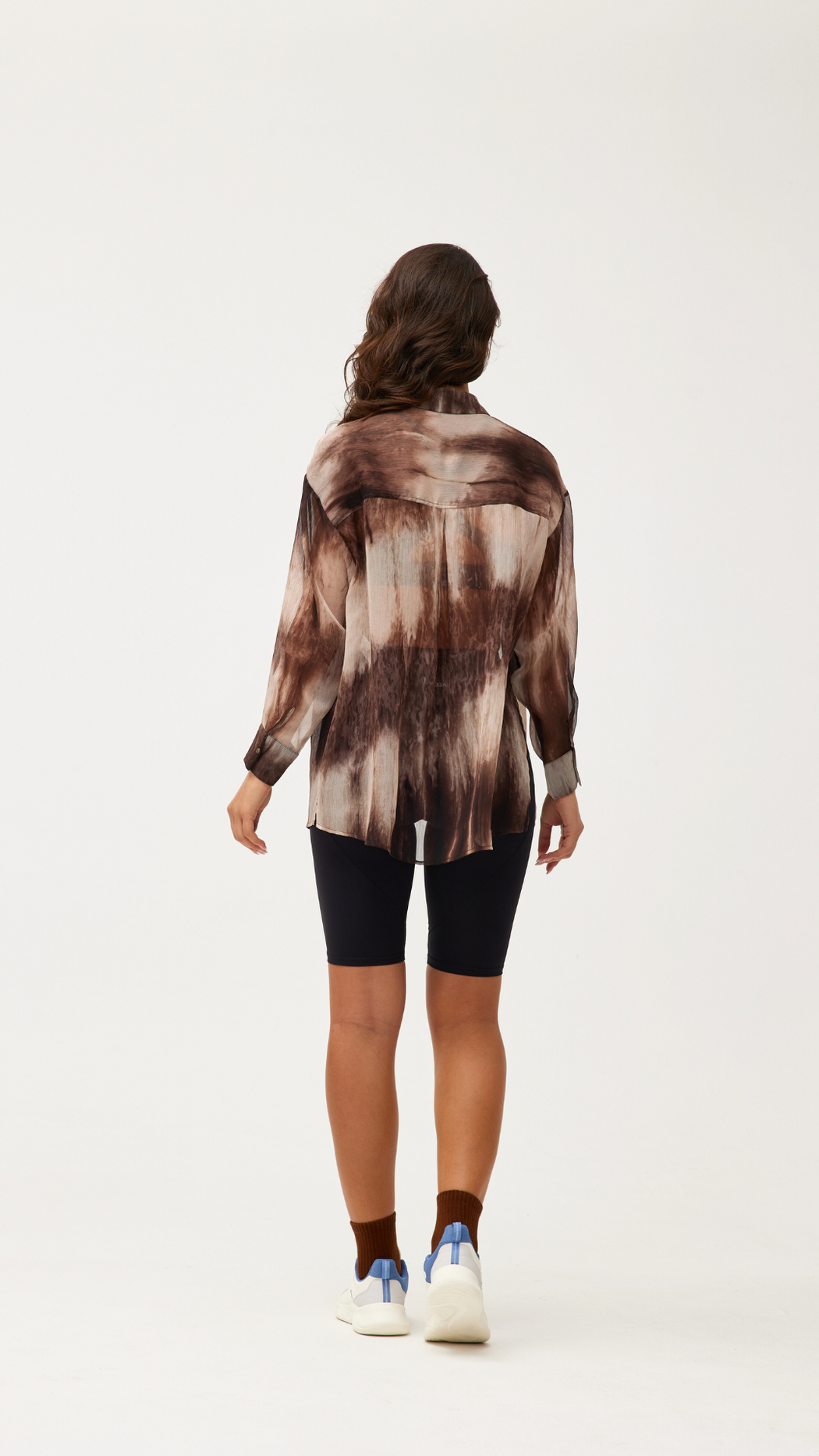 Marble Print Long Sleeve Shirts