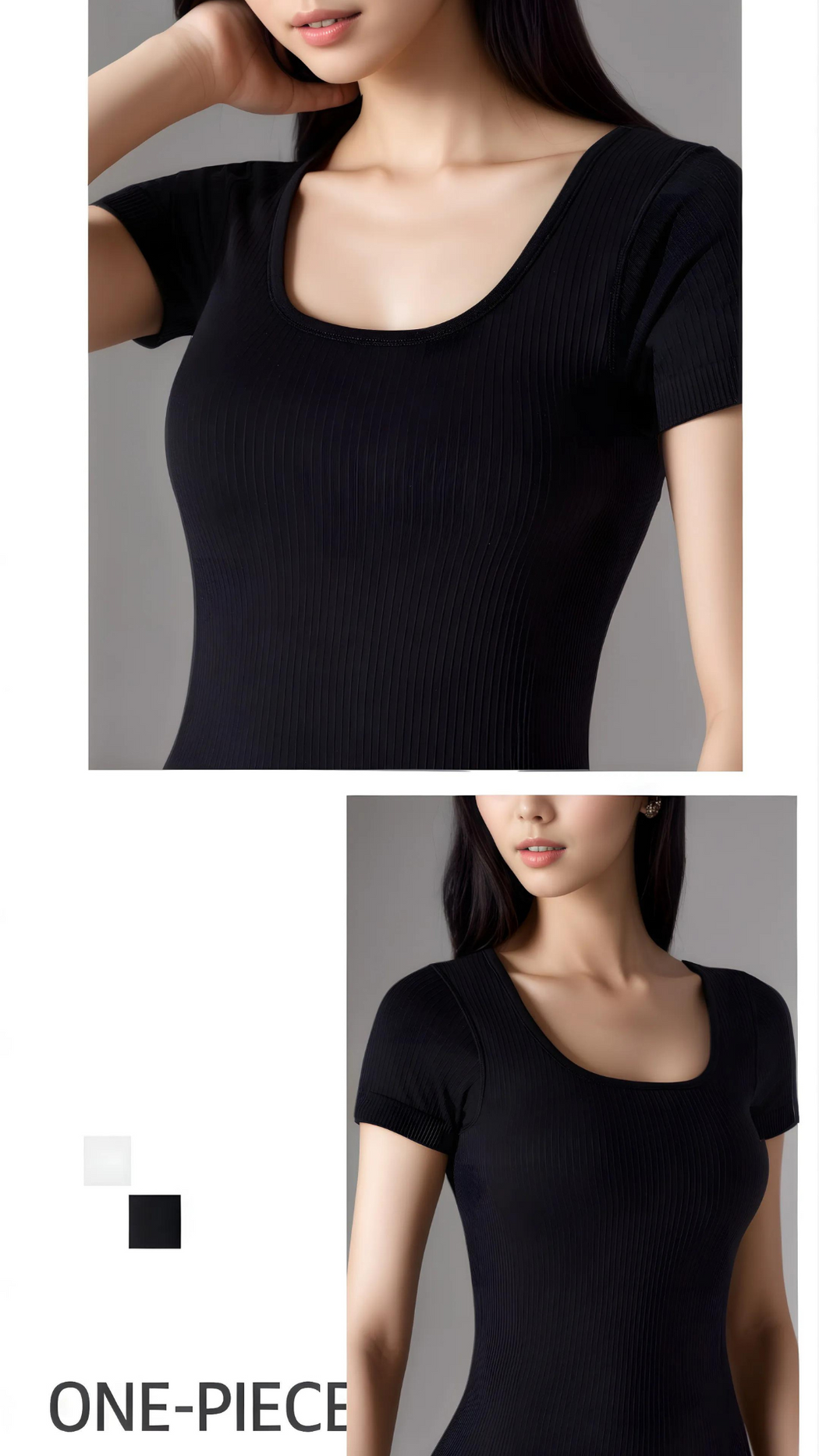 CoreEase Ribbed Fitted Tee