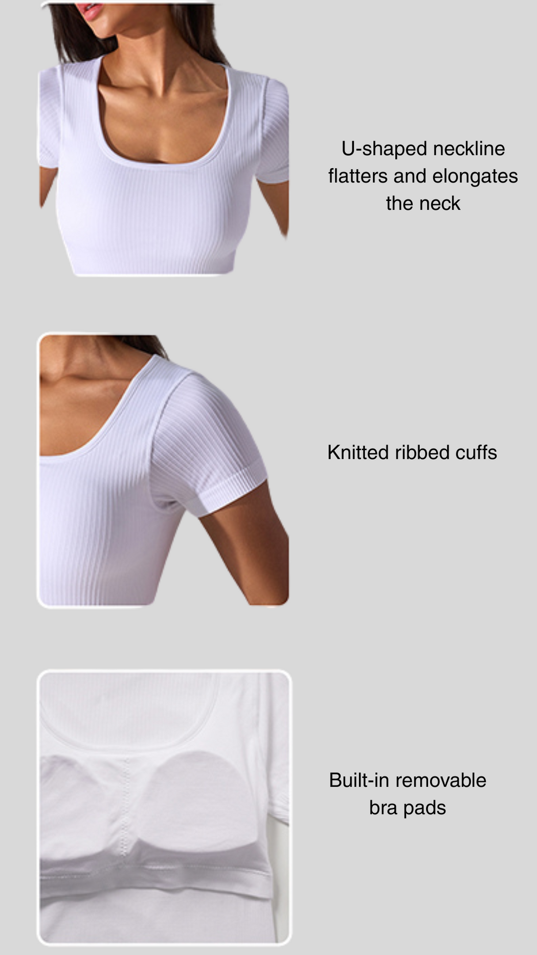 CoreEase Ribbed Fitted Tee