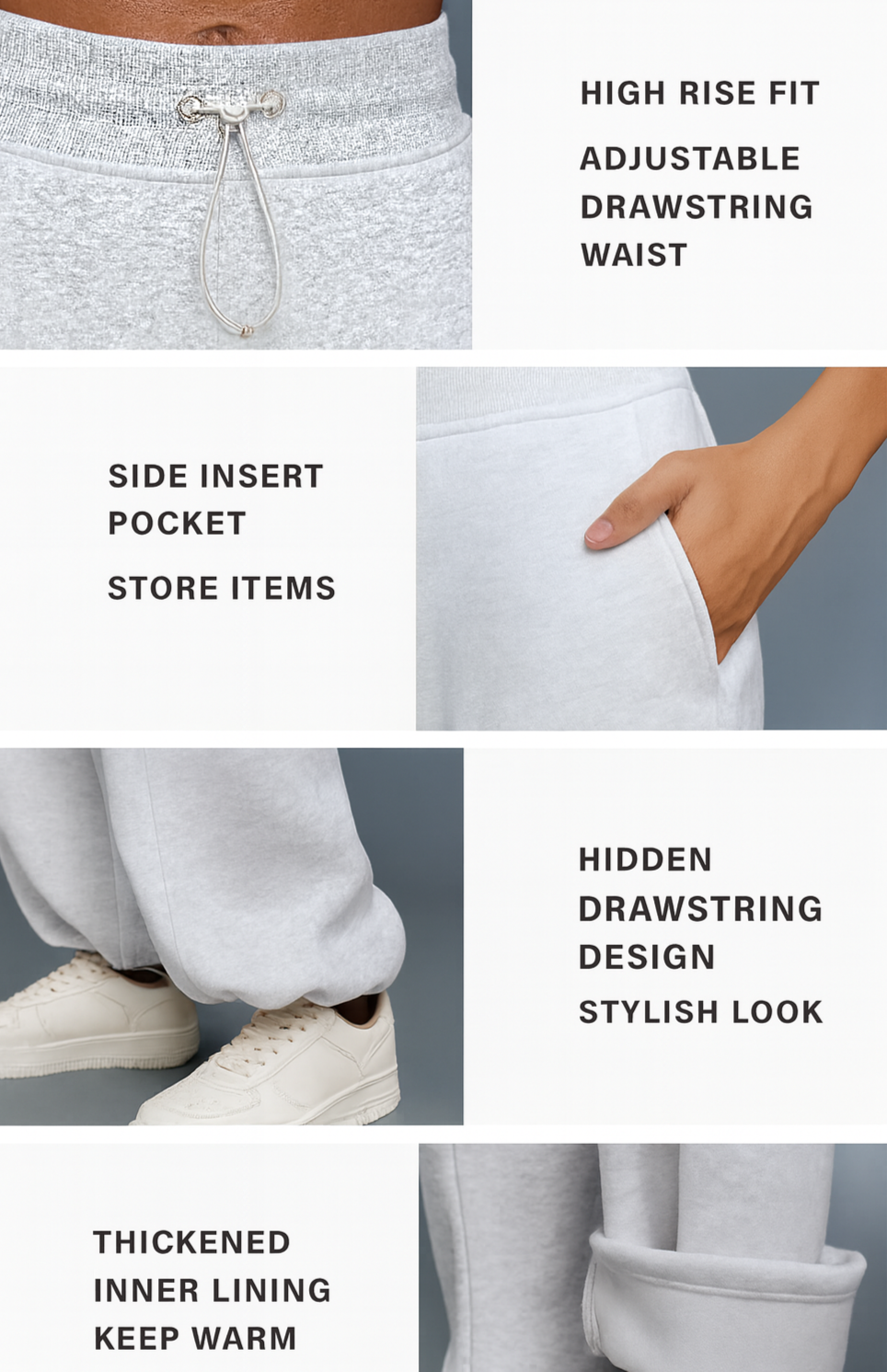 Velura Drawcord High Waist Pant