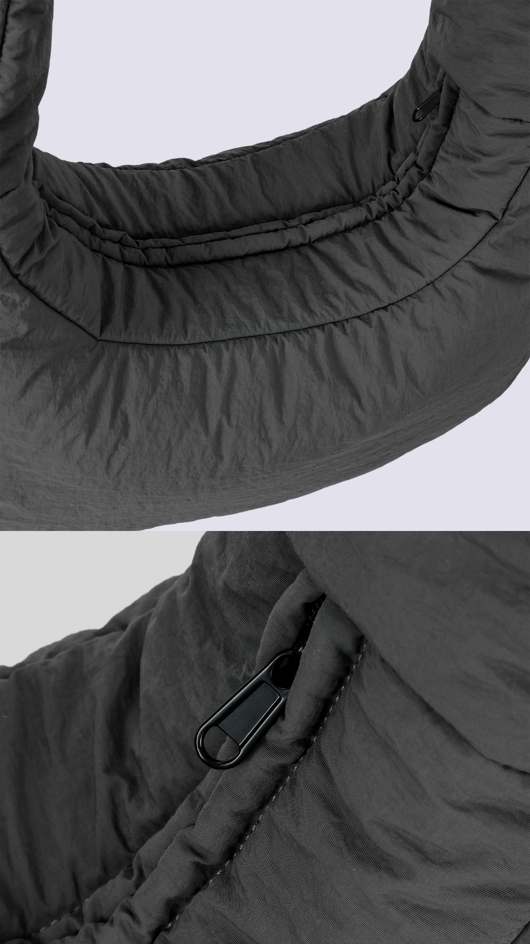 YOF Quilted Half Lunar Puffer Tote Bag