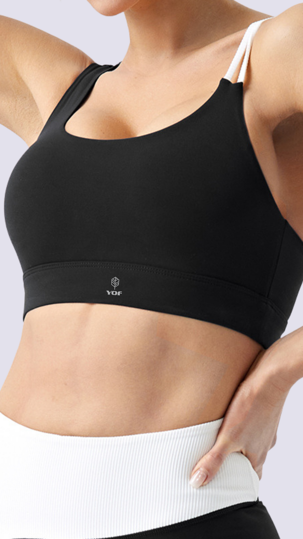 ECOLUXE PowerMove Two-Tone Sports Bra