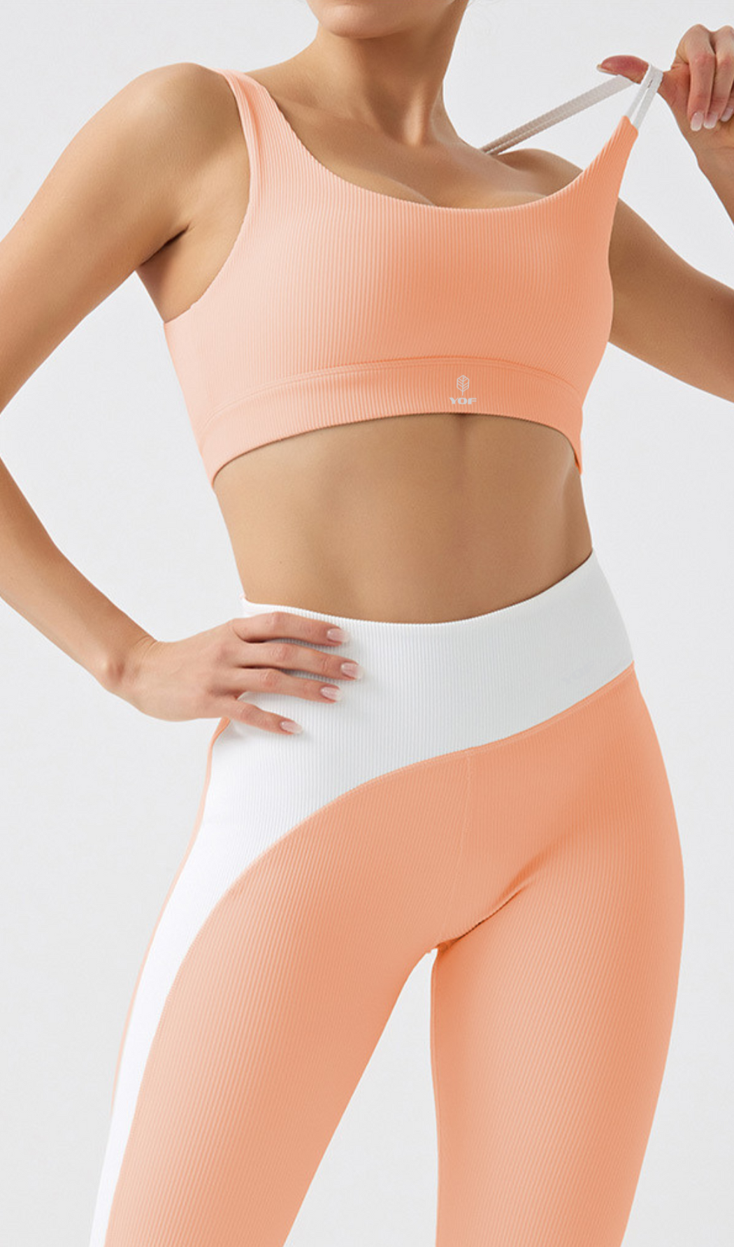 ECOLUXE  PowerMove Ribbed  Two Tones Bra ( New Colors )