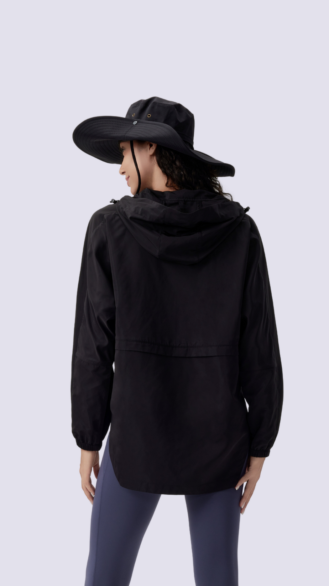 YOF Lightweight Water-Resistant Jacket with Hoodie – Hip-Length