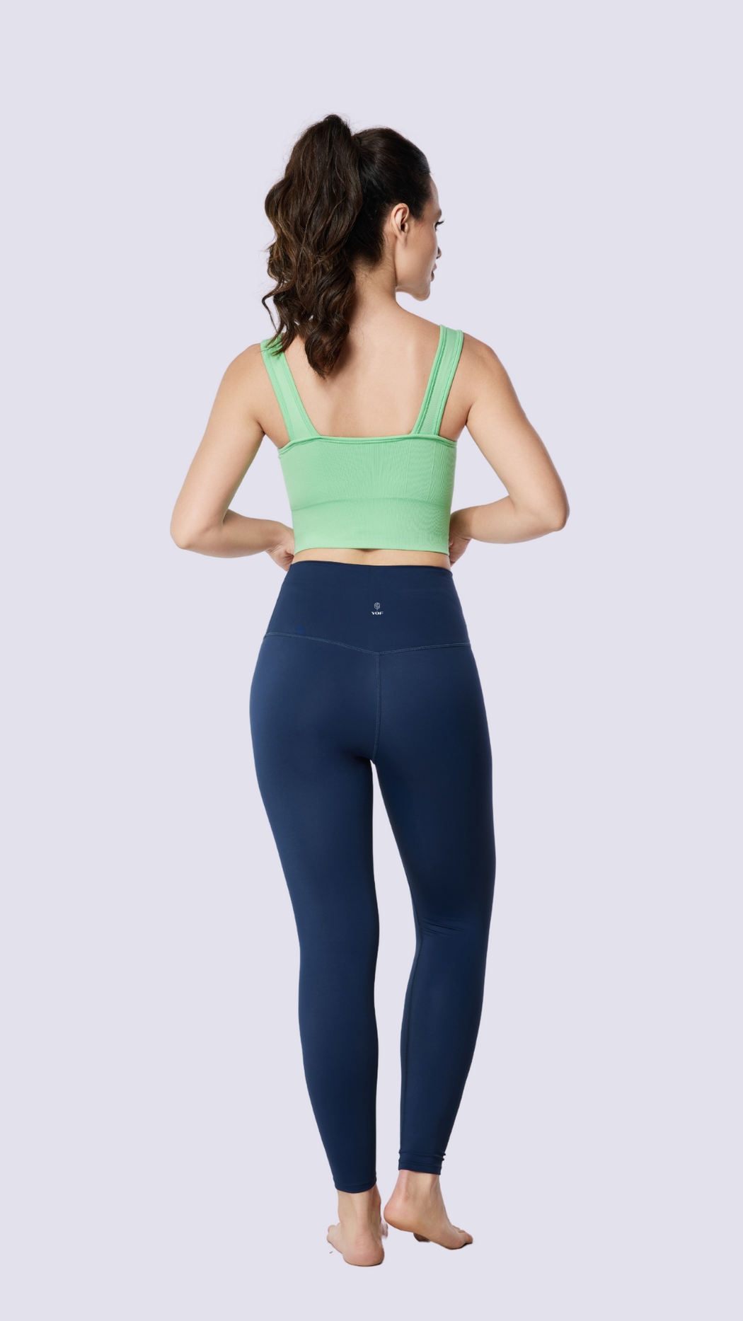 Essential Yoga Leggings with Back Pocket - Multiple Colors Asian Length