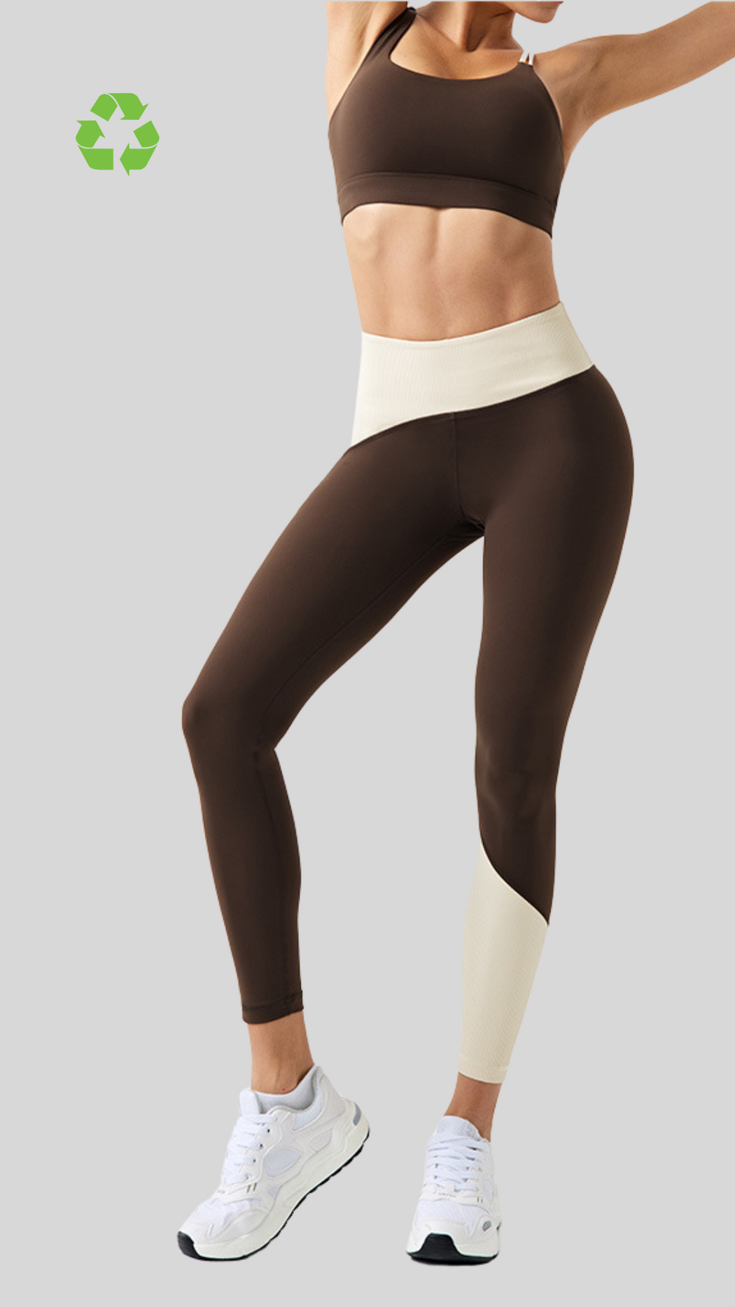 ECOLUXE PowerMove Two-Tone Sports Bra
