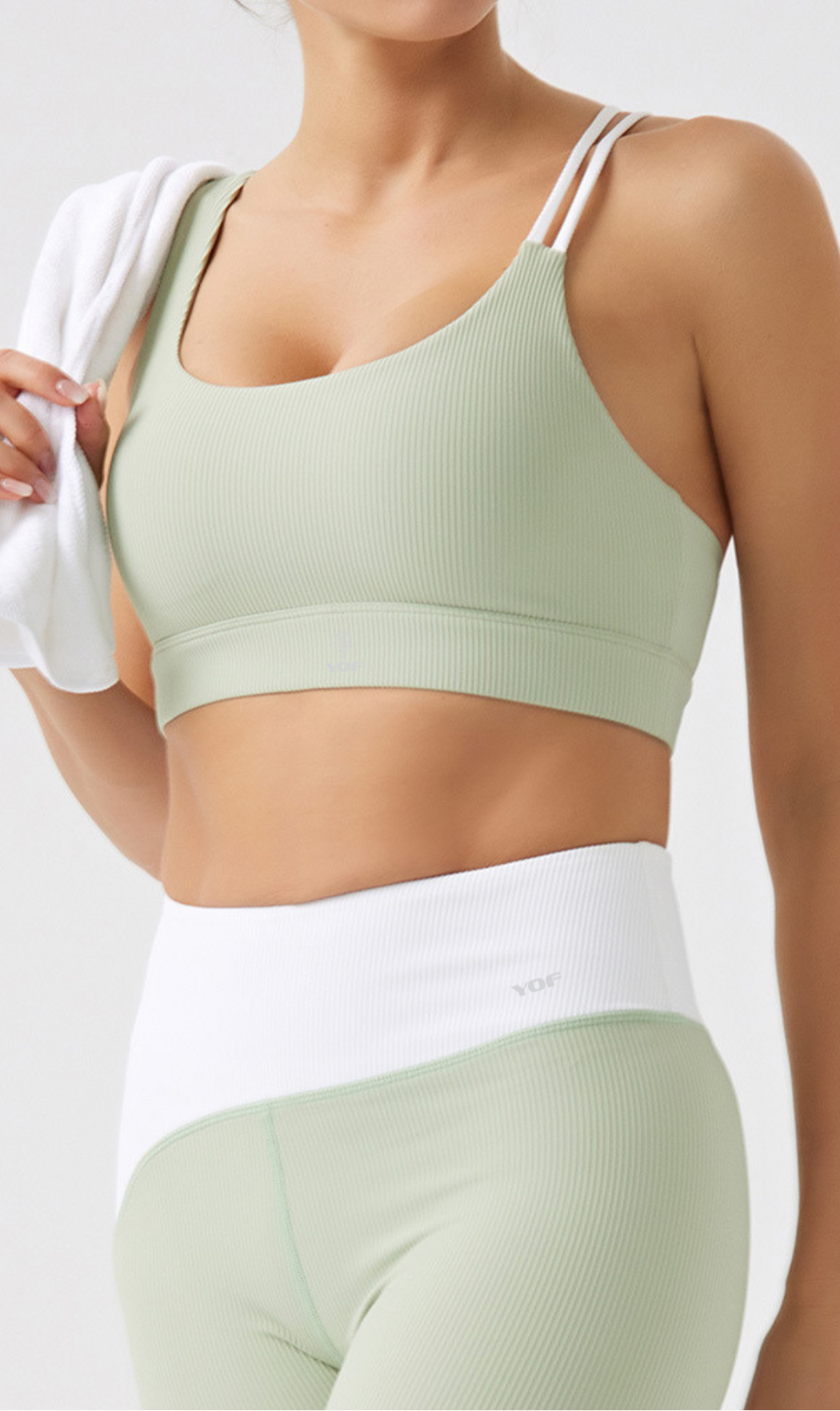 ECOLUXE  PowerMove Ribbed  Two Tones Bra ( New Colors )