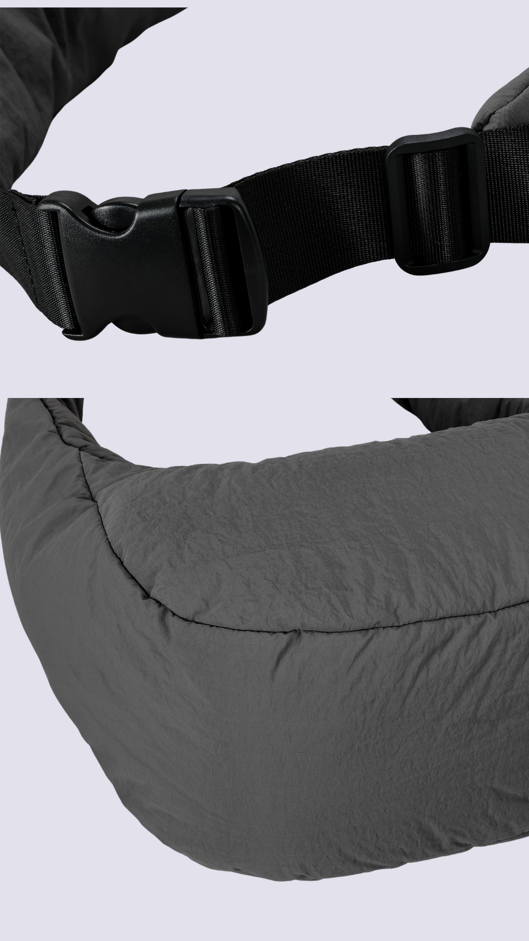 YOF Quilted Half Lunar Puffer Tote Bag