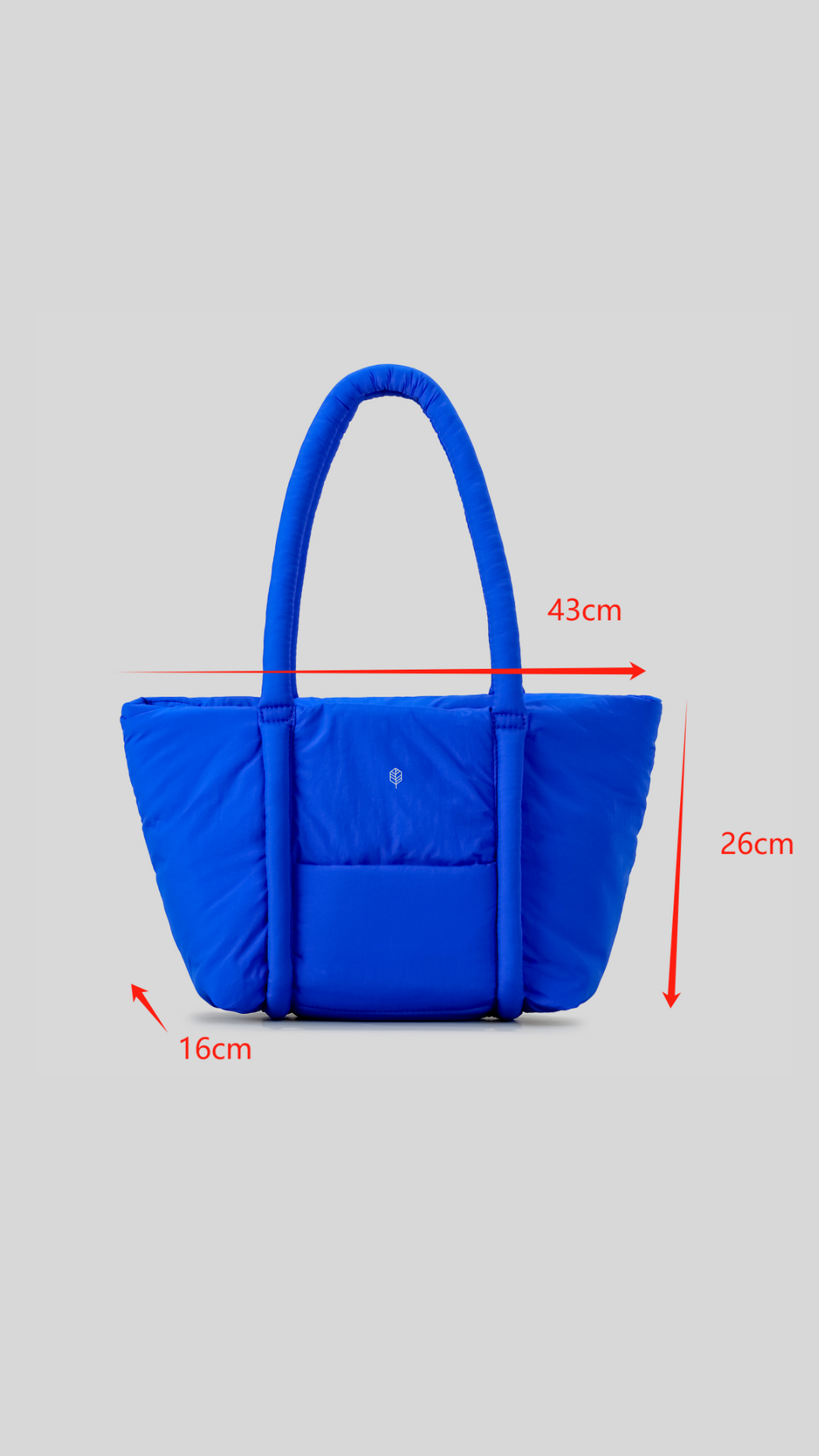 Elegant Puffer Gym Bag with Front Pocket