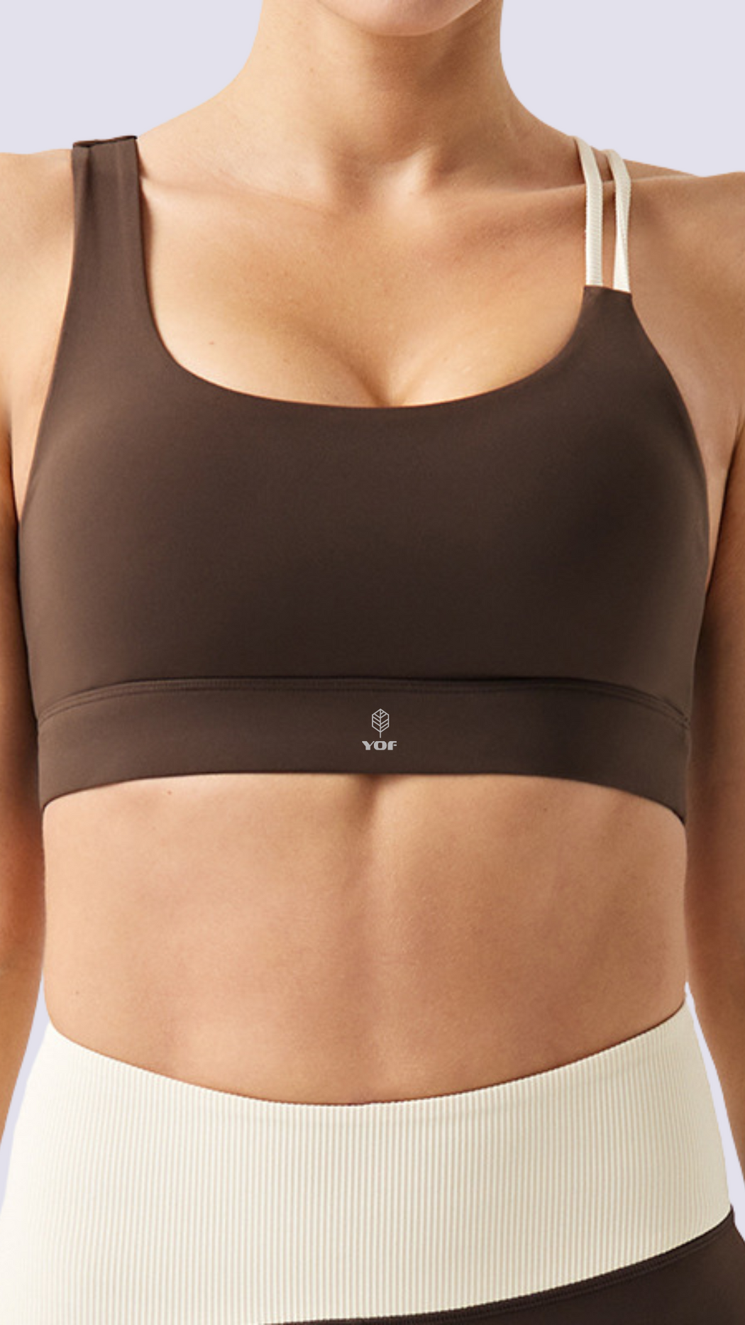 ECOLUXE PowerMove Two-Tone Sports Bra