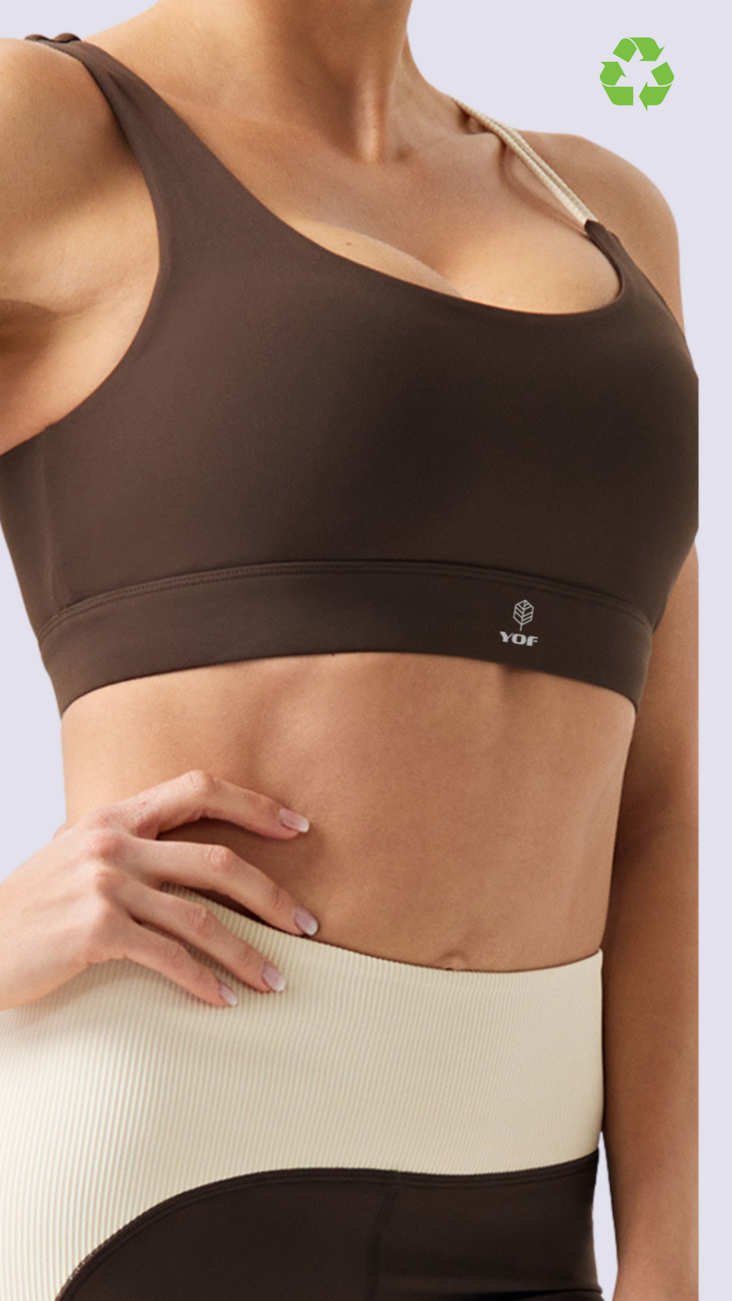 ECOLUXE PowerMove Two-Tone Sports Bra