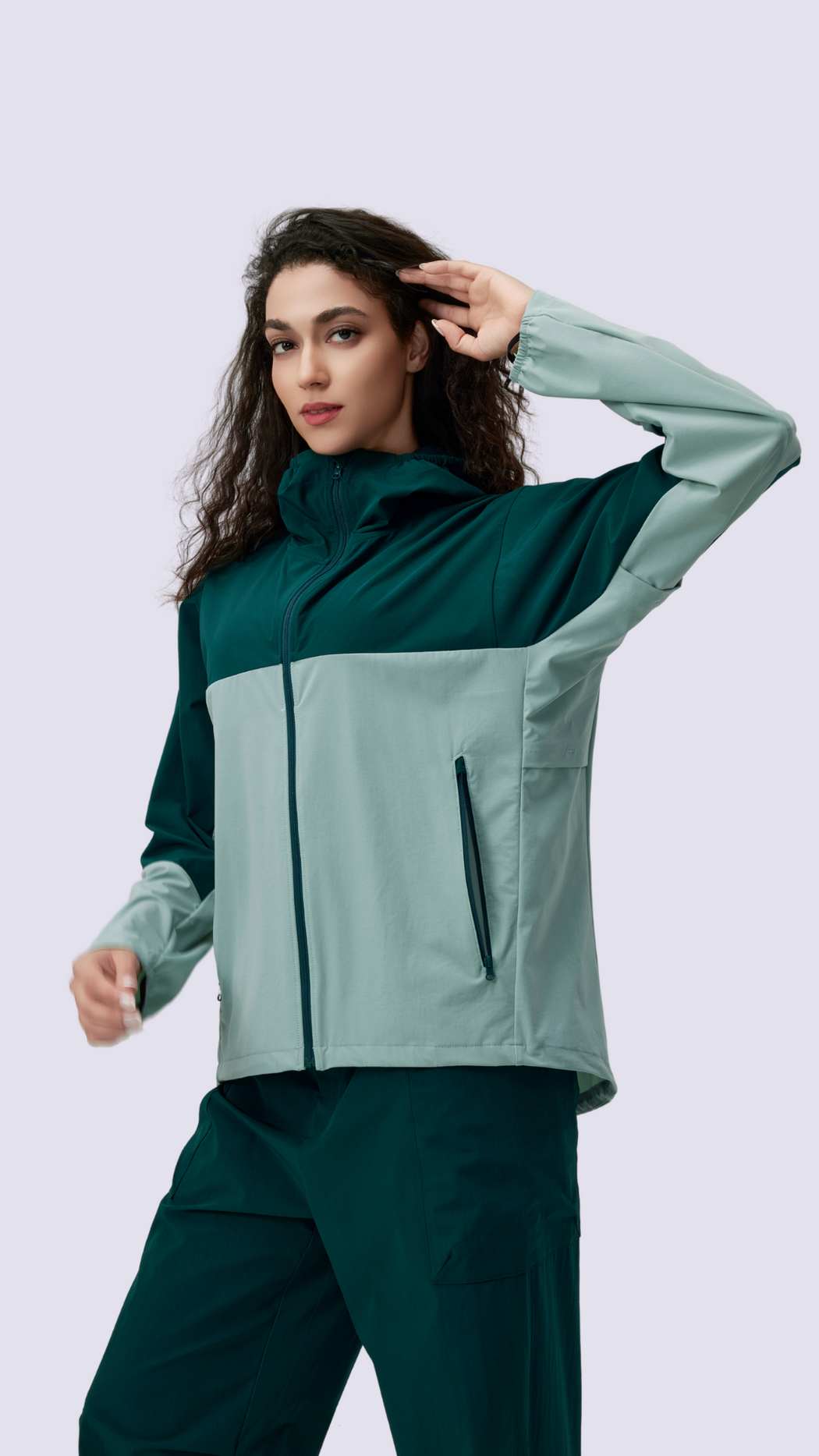 Pride Premium Unisex Athletic Two-Tone Jacket with Hoodie