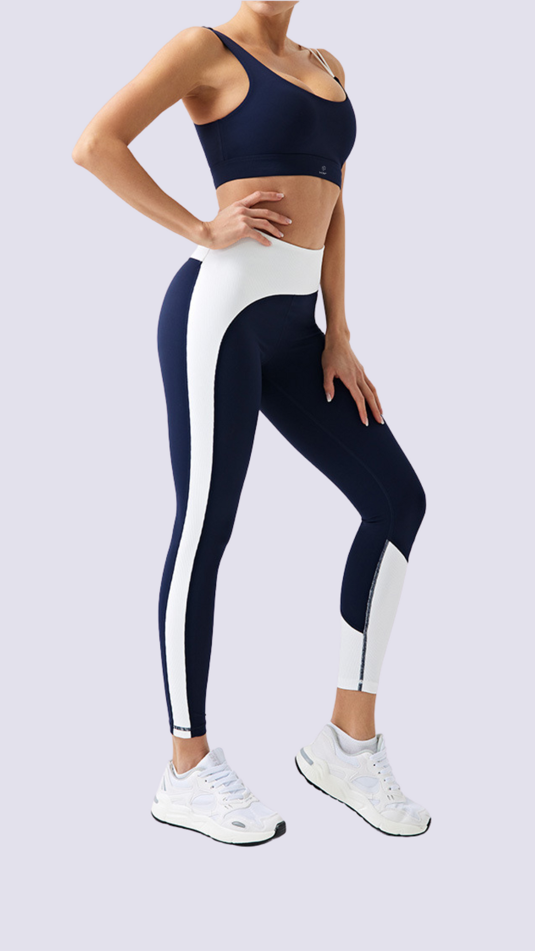 ECOLUXE PowerMove Two-Tone Sports Bra
