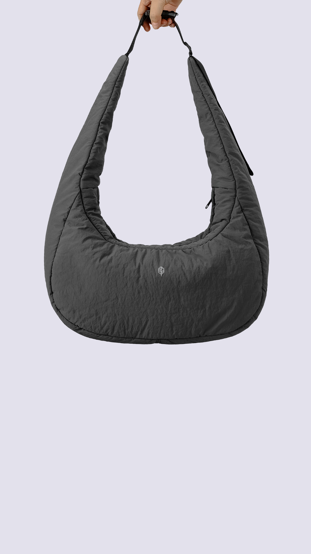 YOF Quilted Half Lunar Puffer Tote Bag