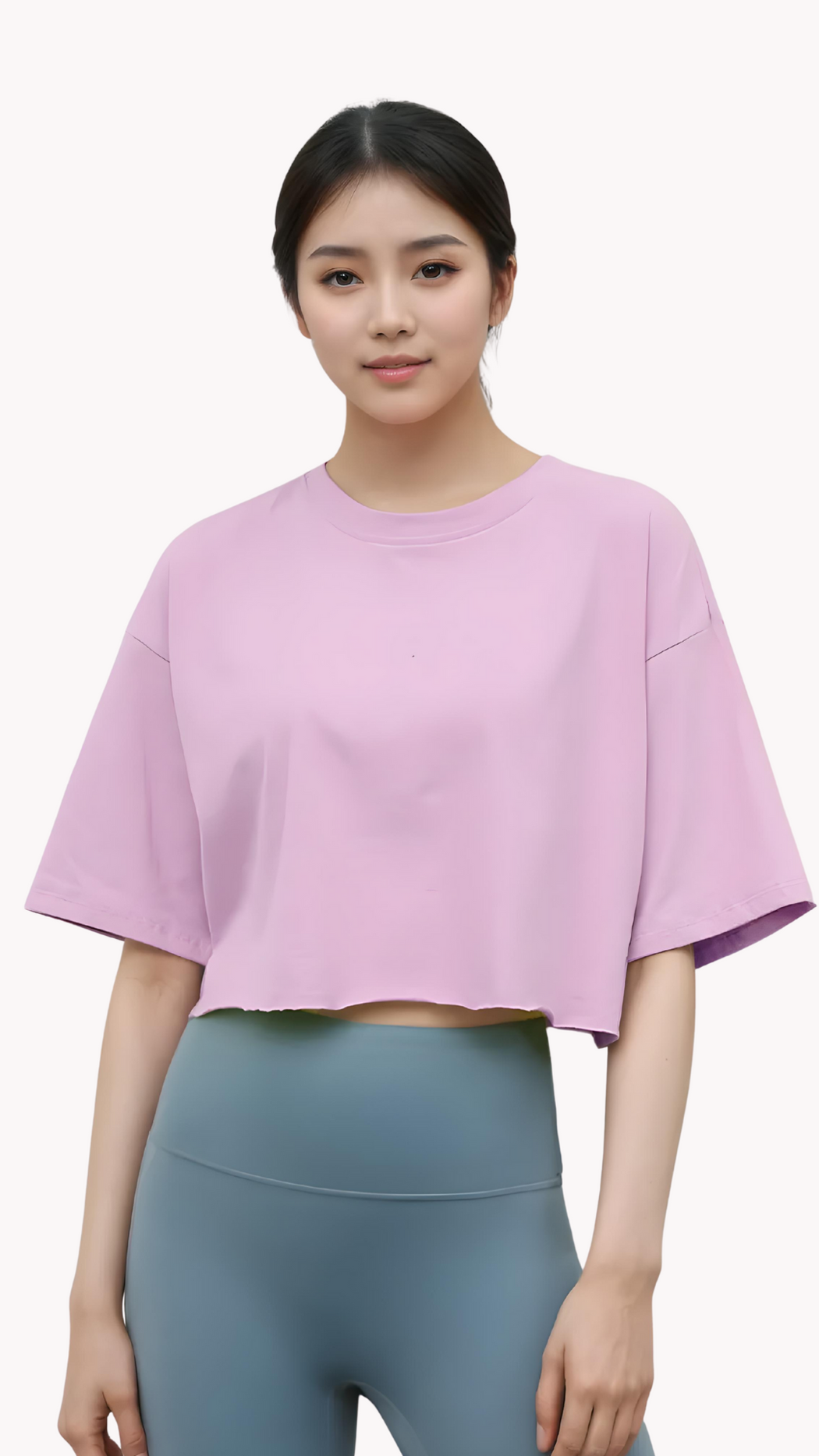 CottonEase Short Sleeve Crop Tee