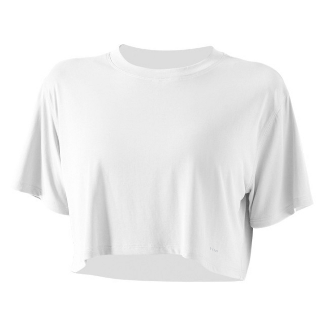 White t-shirt on a white background