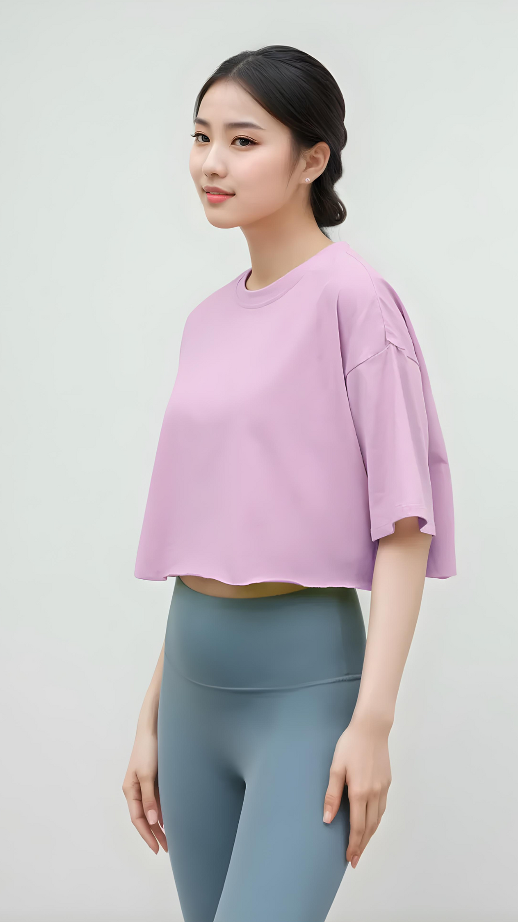 CottonEase Short Sleeve Crop Tee